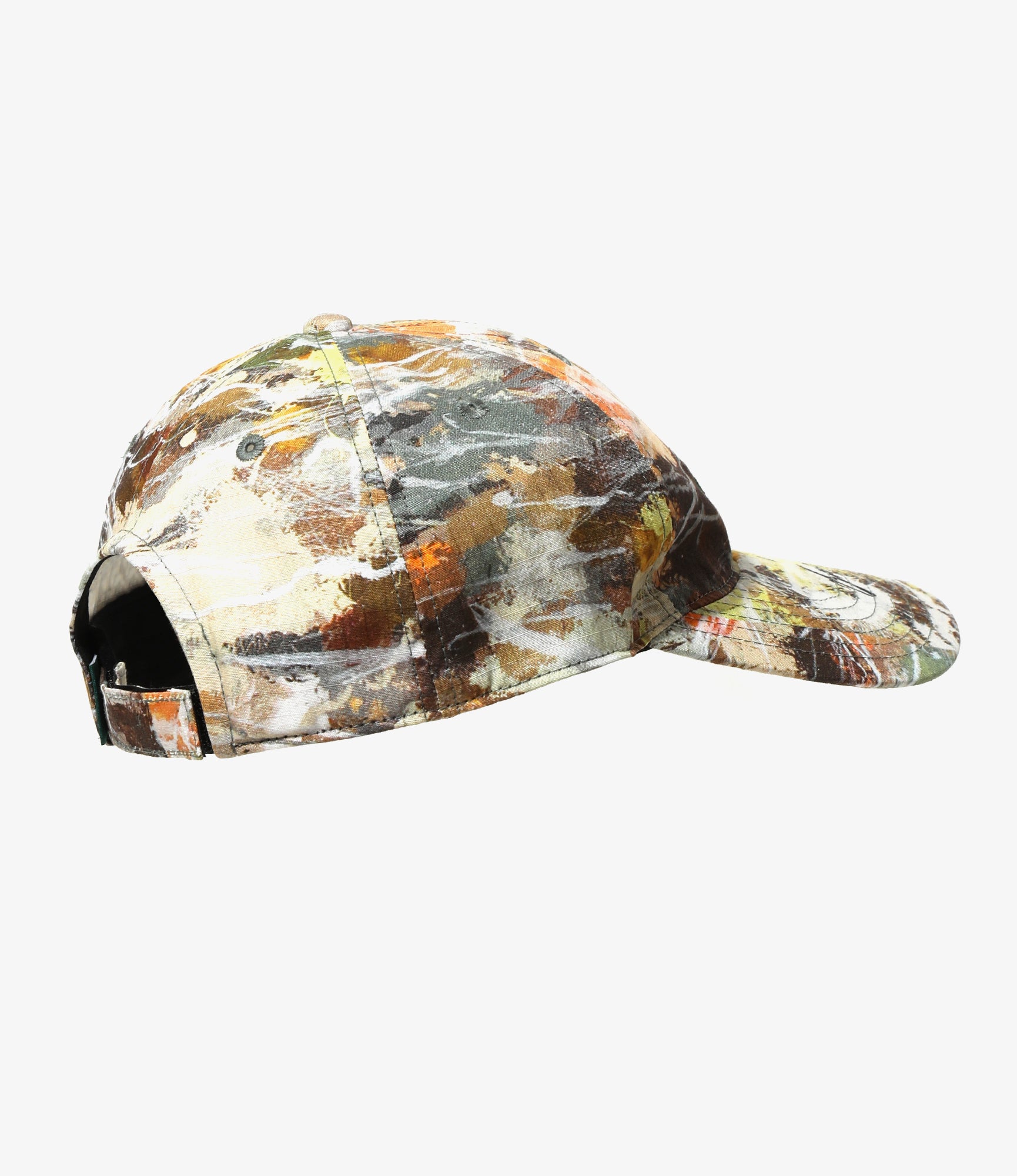South2 West8 x Ben Miller 6 Panel Cap - Beige - Printed Cotton Ripstop