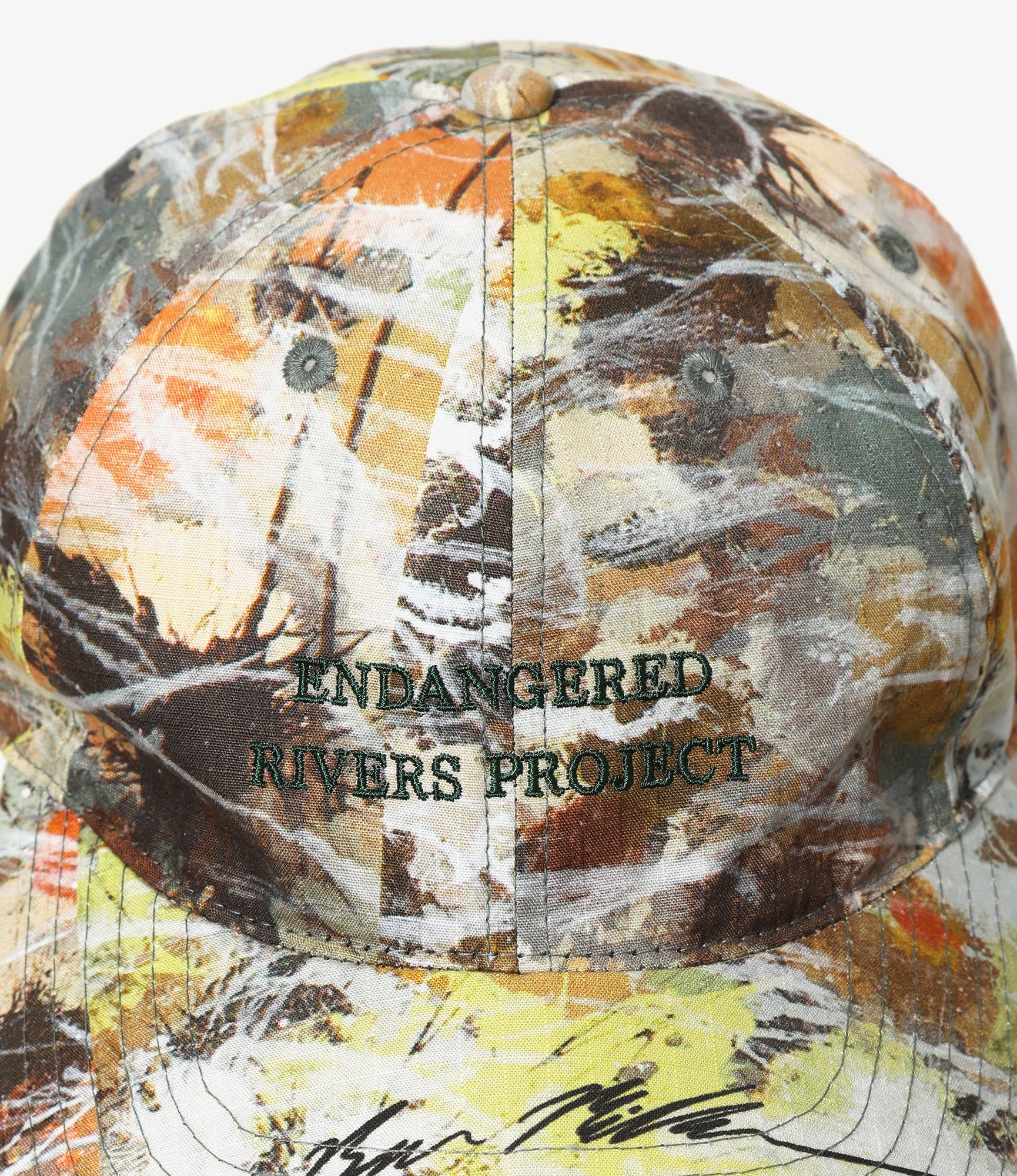 South2 West8 x Ben Miller 6 Panel Cap - Beige - Printed Cotton Ripstop