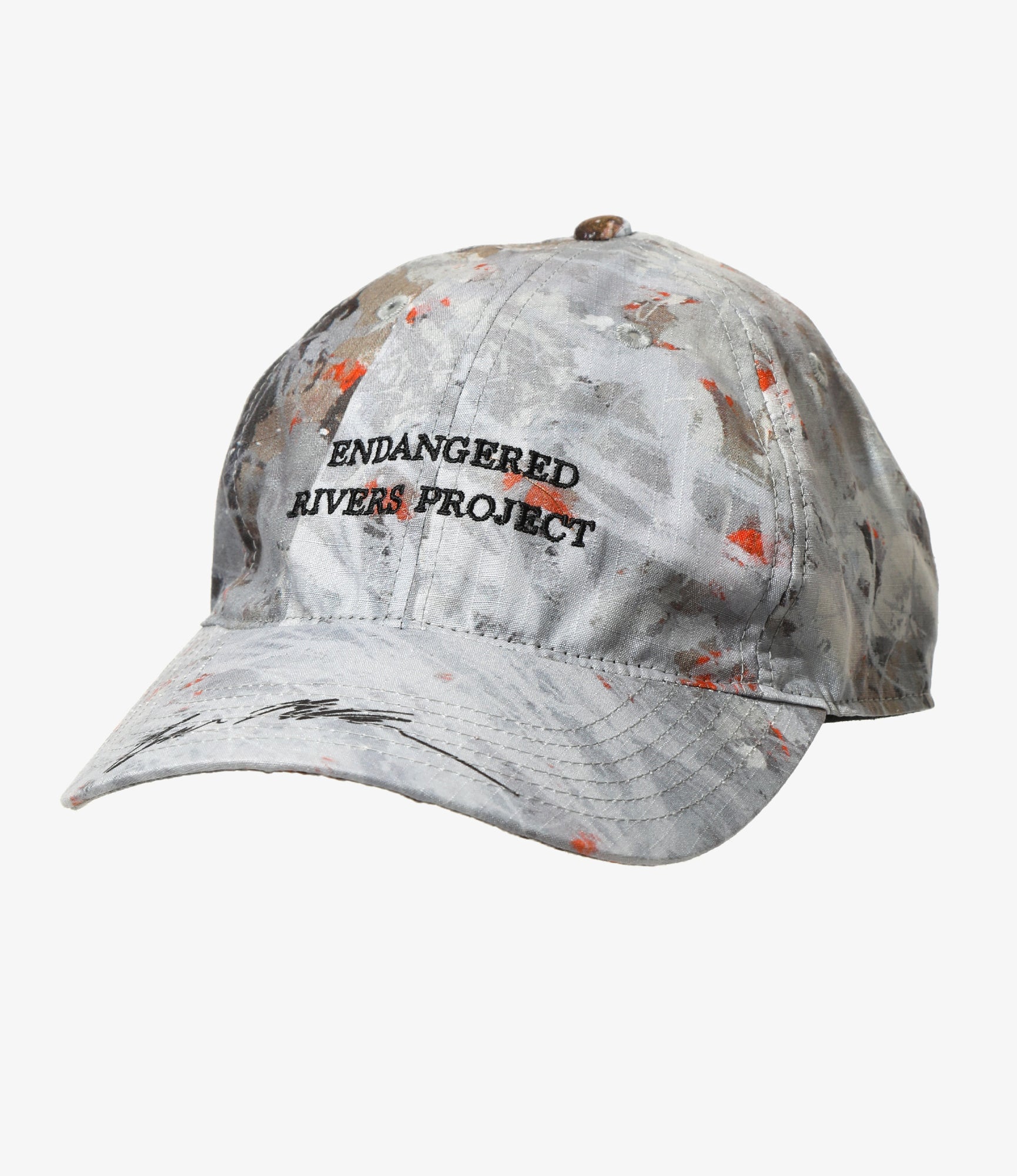 South2 West8 x Ben Miller 6 Panel Cap - Grey - Printed Cotton Ripstop