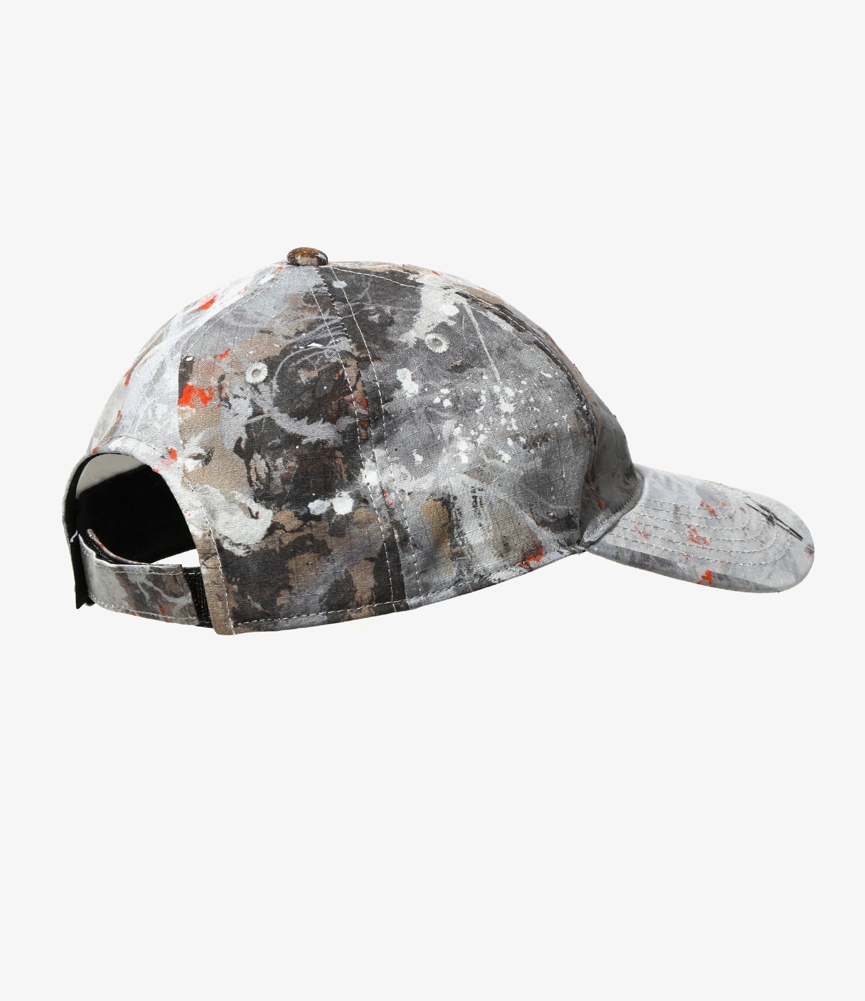 South2 West8 x Ben Miller 6 Panel Cap - Grey - Printed Cotton Ripstop