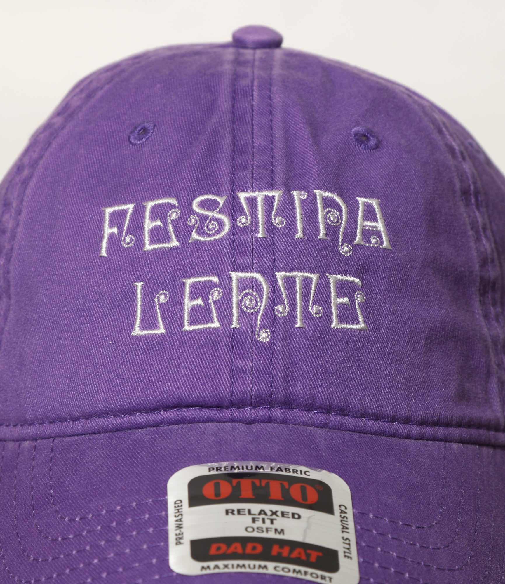 6 Panel Cap - Purple - FESTINA LENTE