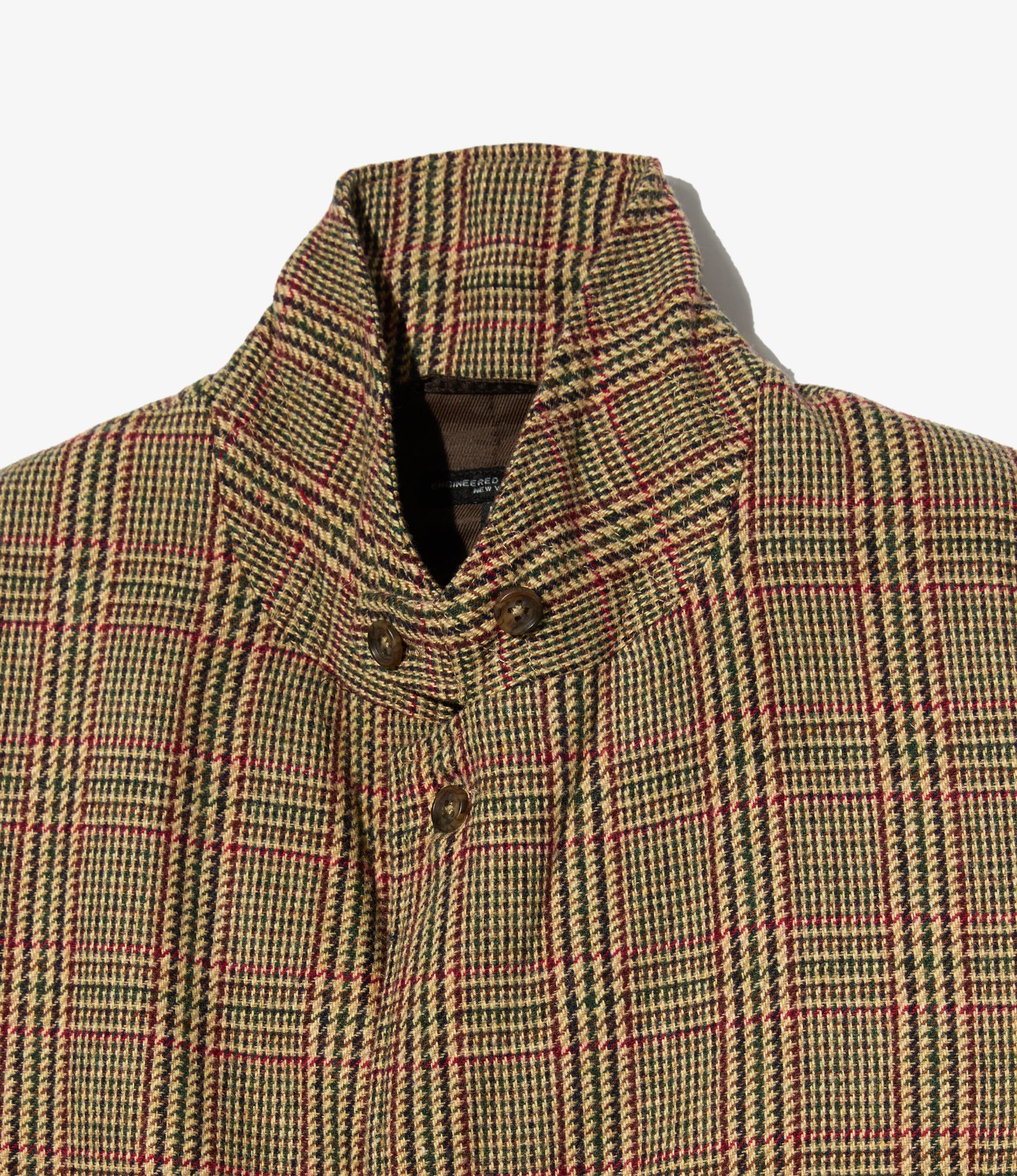 Upland Jacket - Tan/Red Wool Poly Glen Plaid