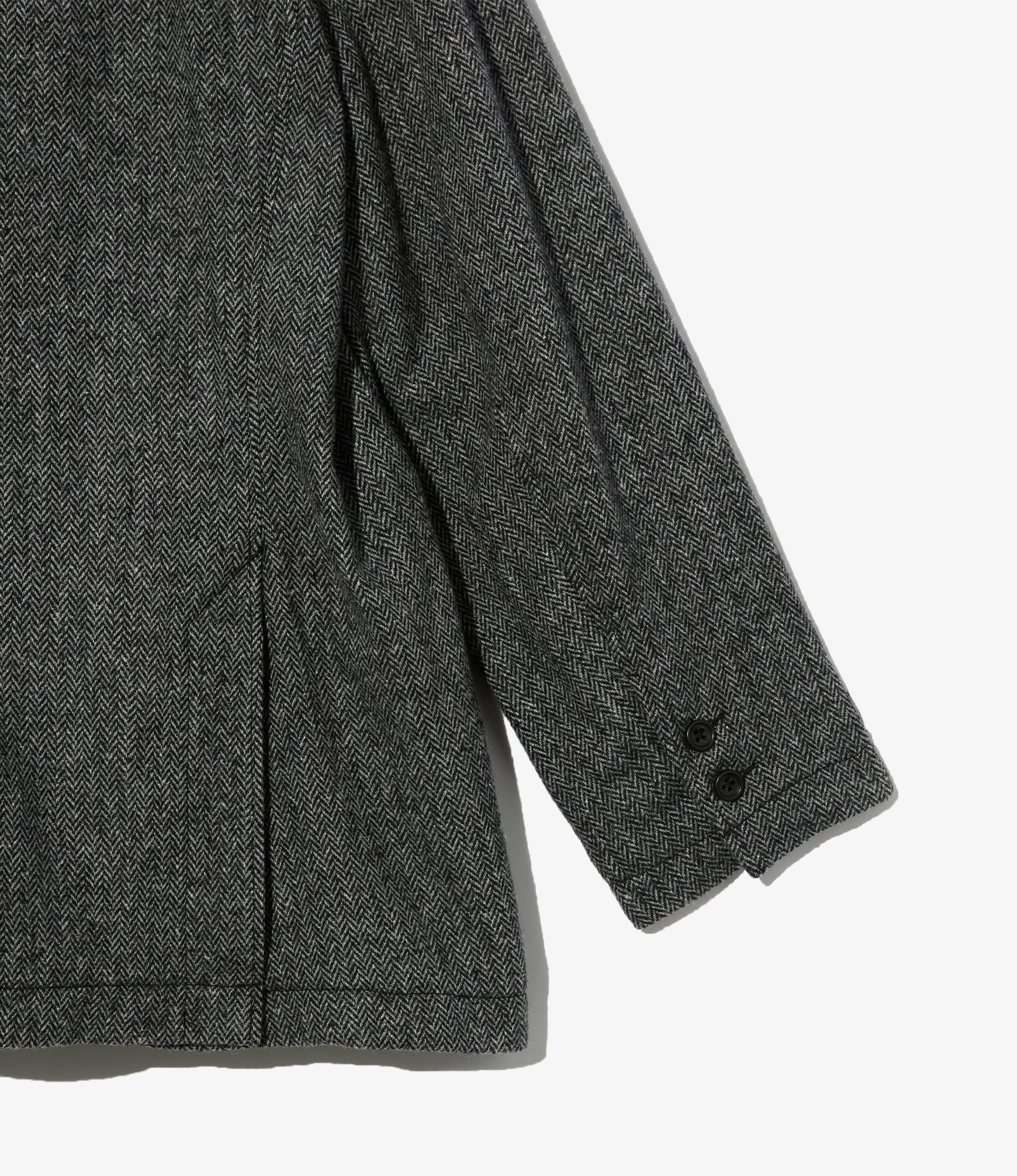Upland Jacket - Grey Poly Wool Herringbone