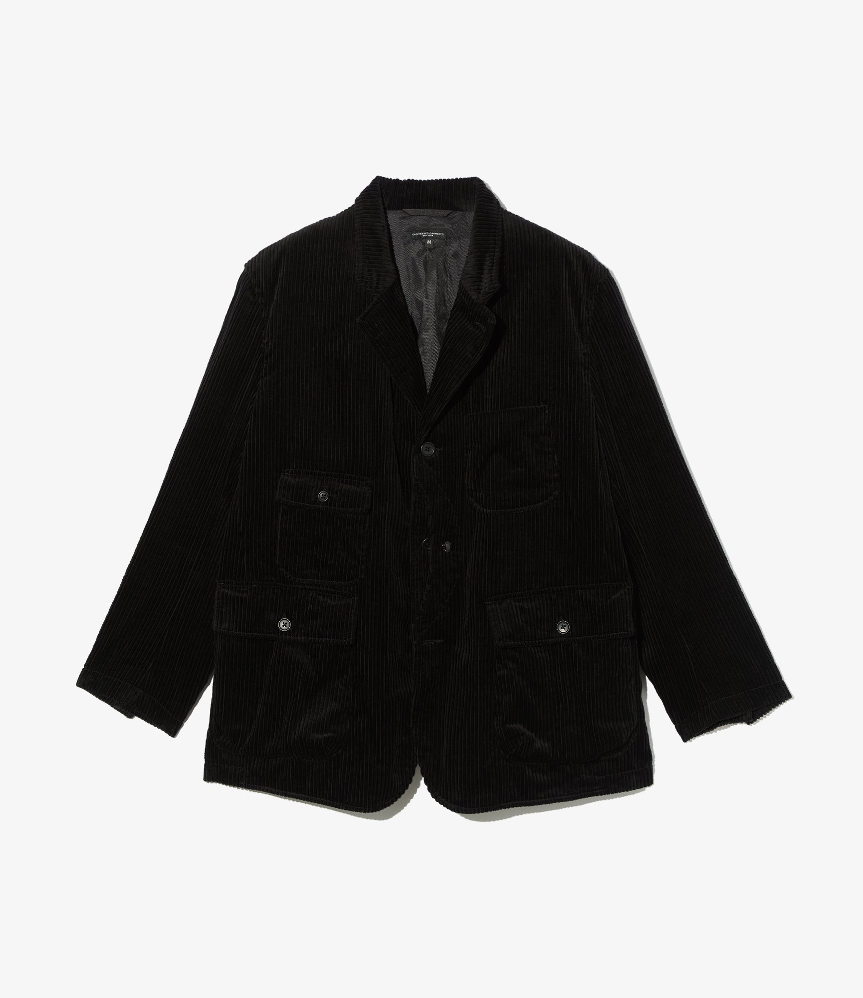 Upland Jacket - Black Cotton 4.5W Corduroy