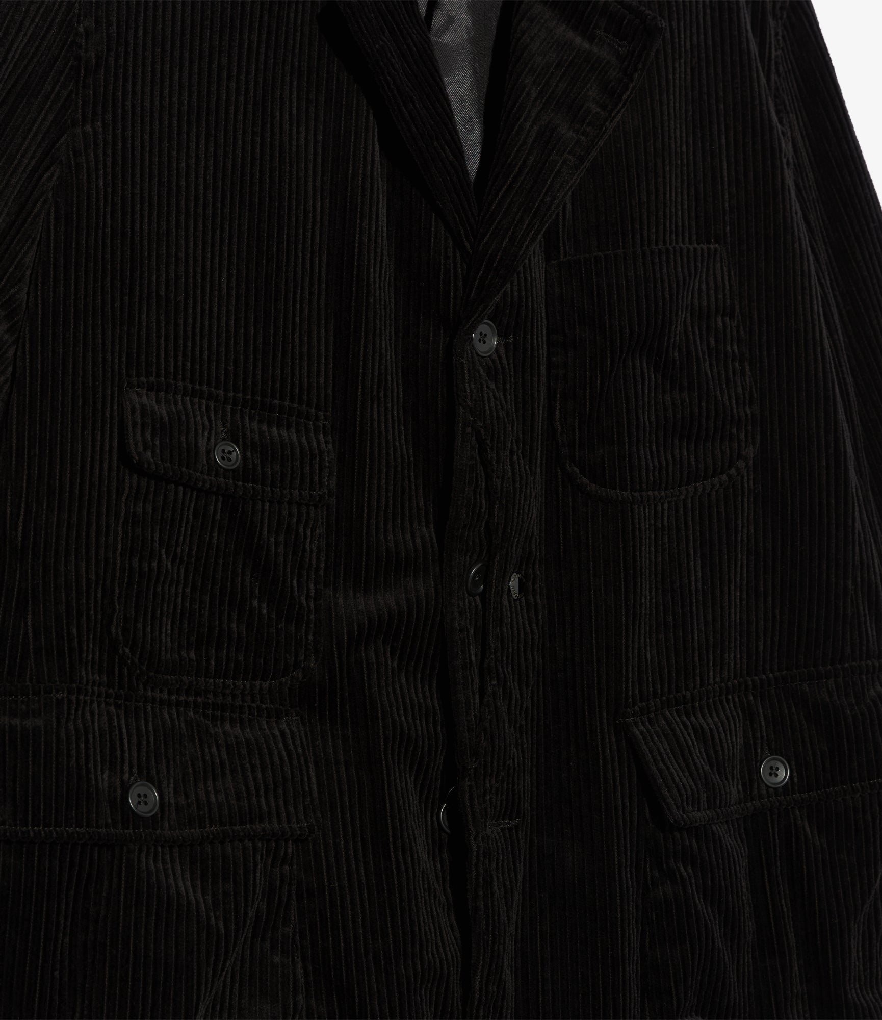 Upland Jacket - Black Cotton 4.5W Corduroy