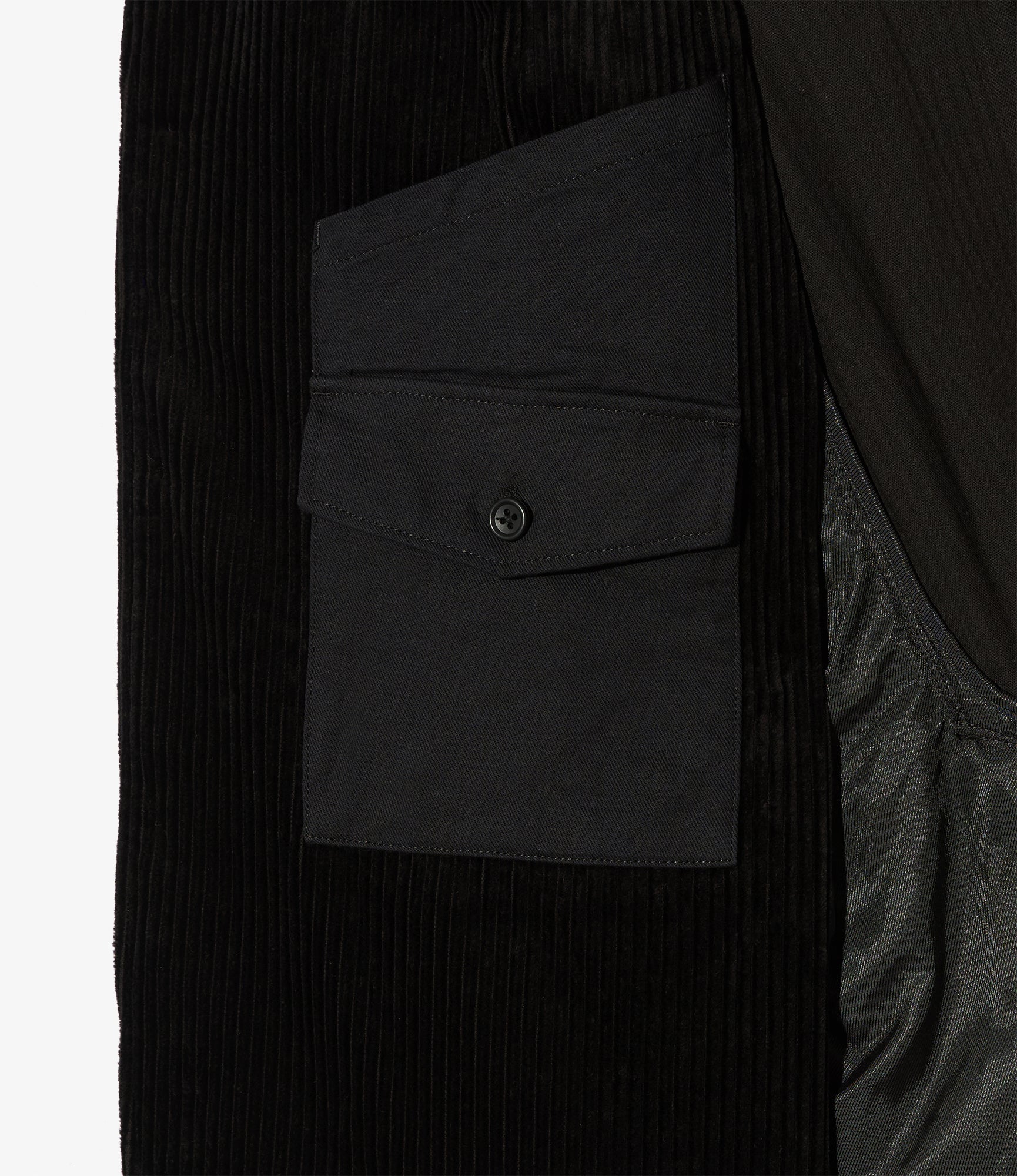 Upland Jacket - Black Cotton 4.5W Corduroy
