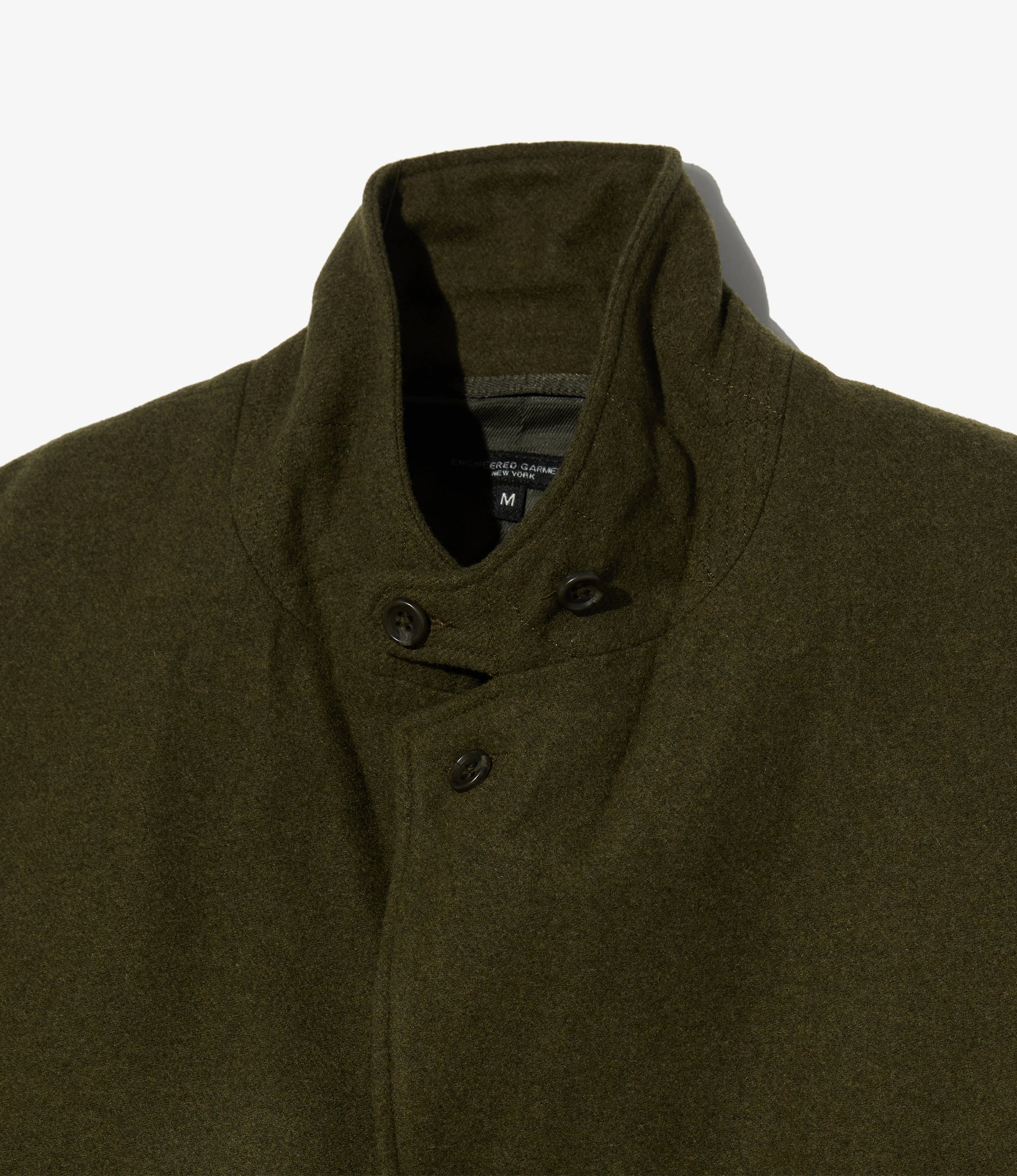 Upland Jacket - Olive Poly Wool Heavy Flannel
