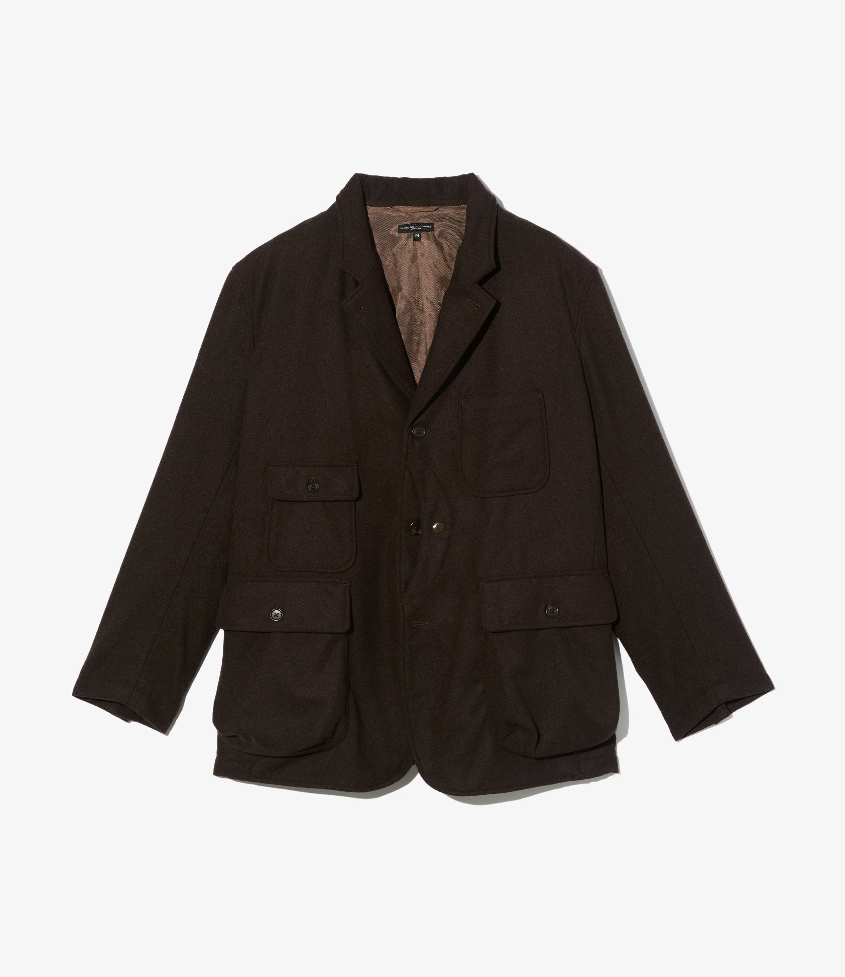 Upland Jacket - Dk. Brown Poly Wool Heavy Flannel