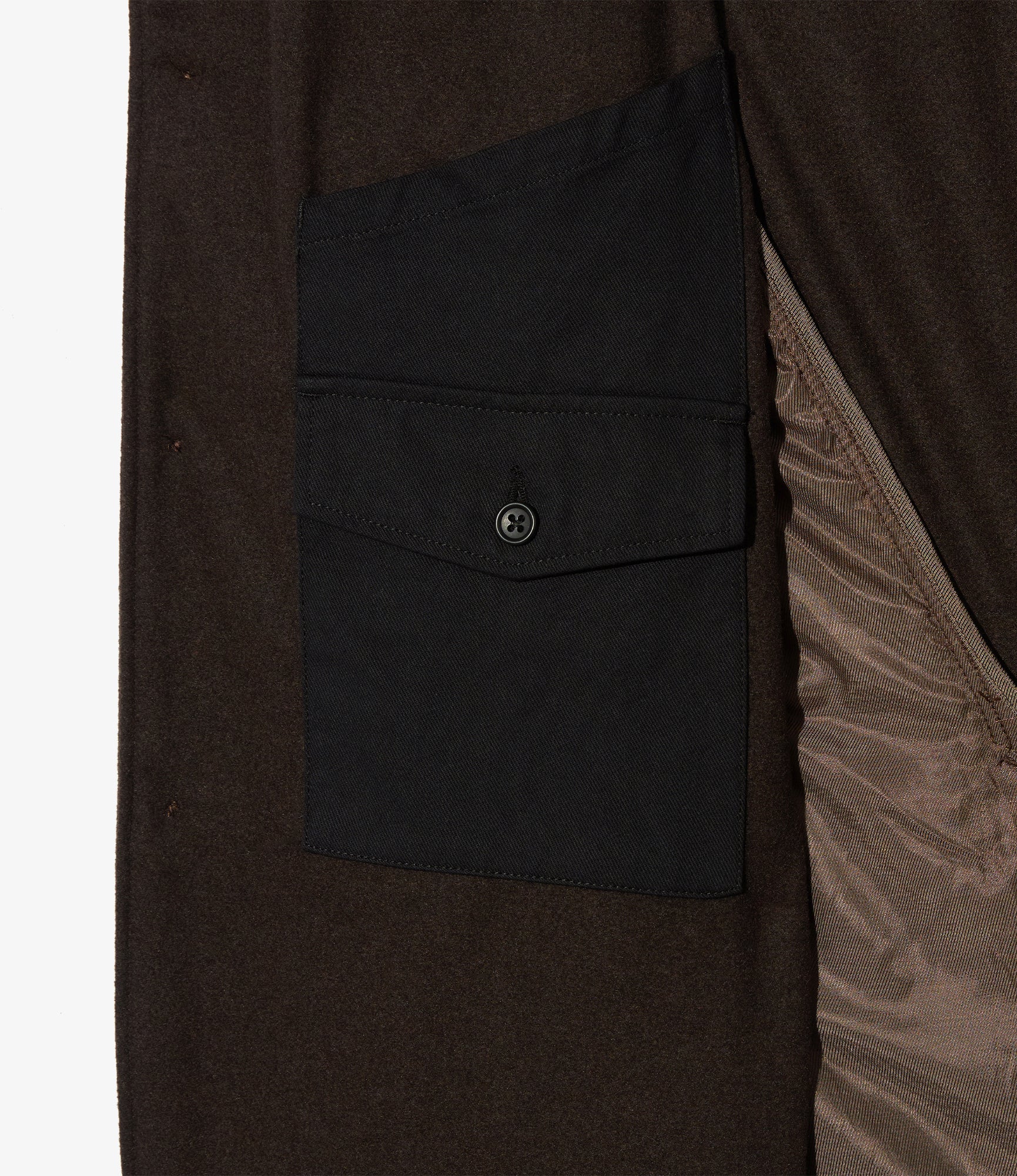 Upland Jacket - Dk. Brown Poly Wool Heavy Flannel