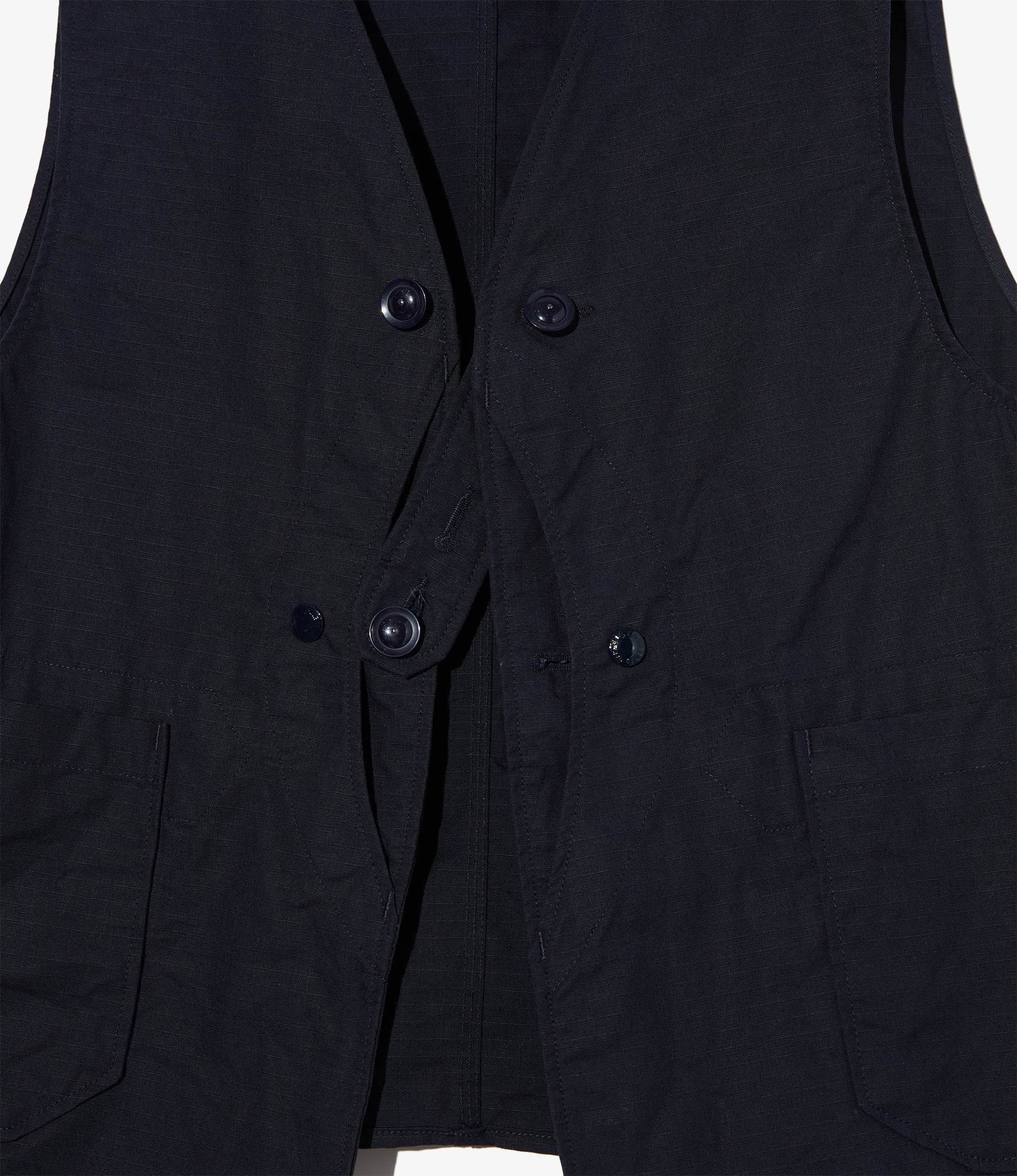 Upland Vest - Dk. Navy Cotton Ripstop