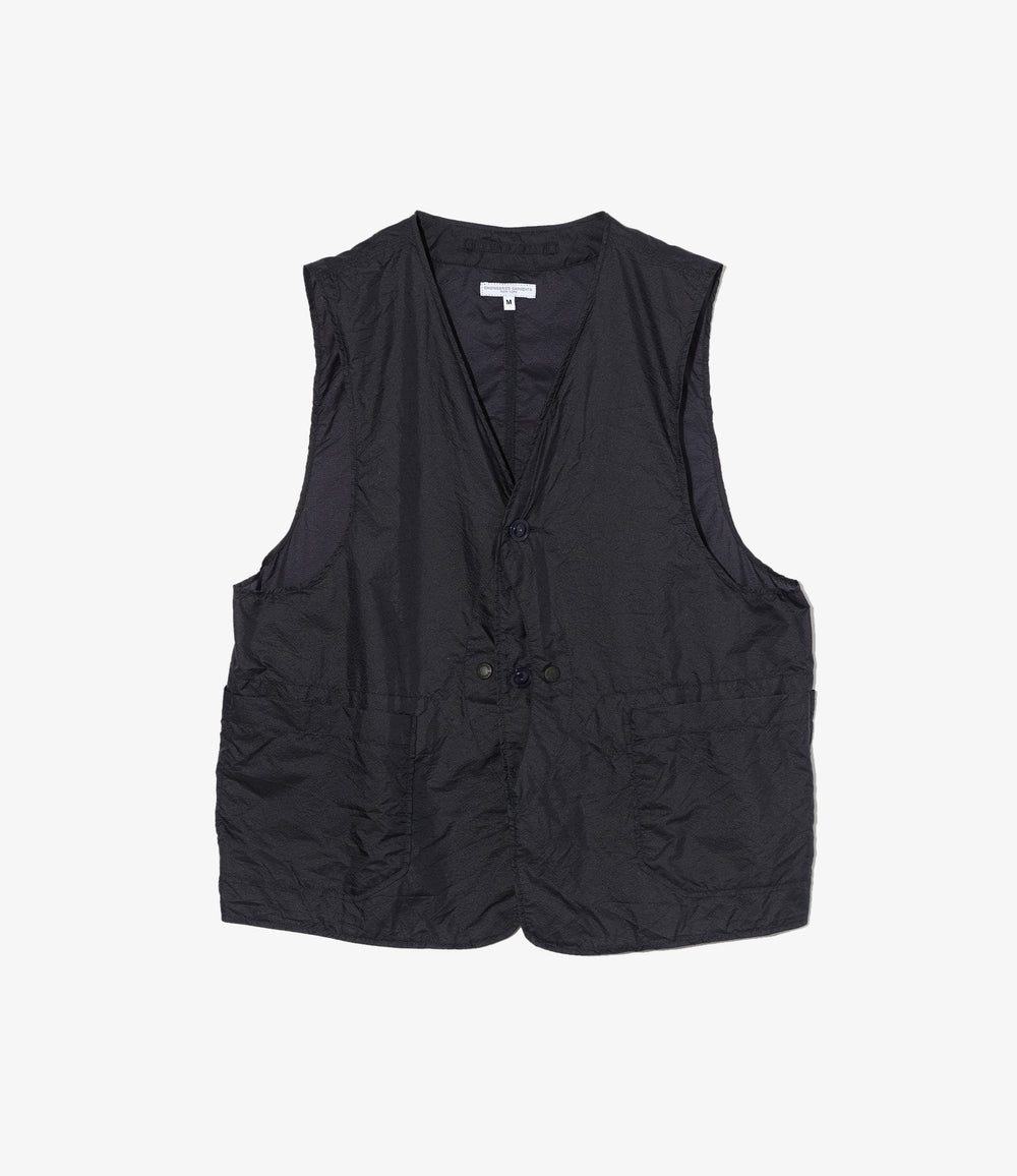 Engineered Garments - Upland Vest - Dk. Navy Nylon Micro Ripstop 