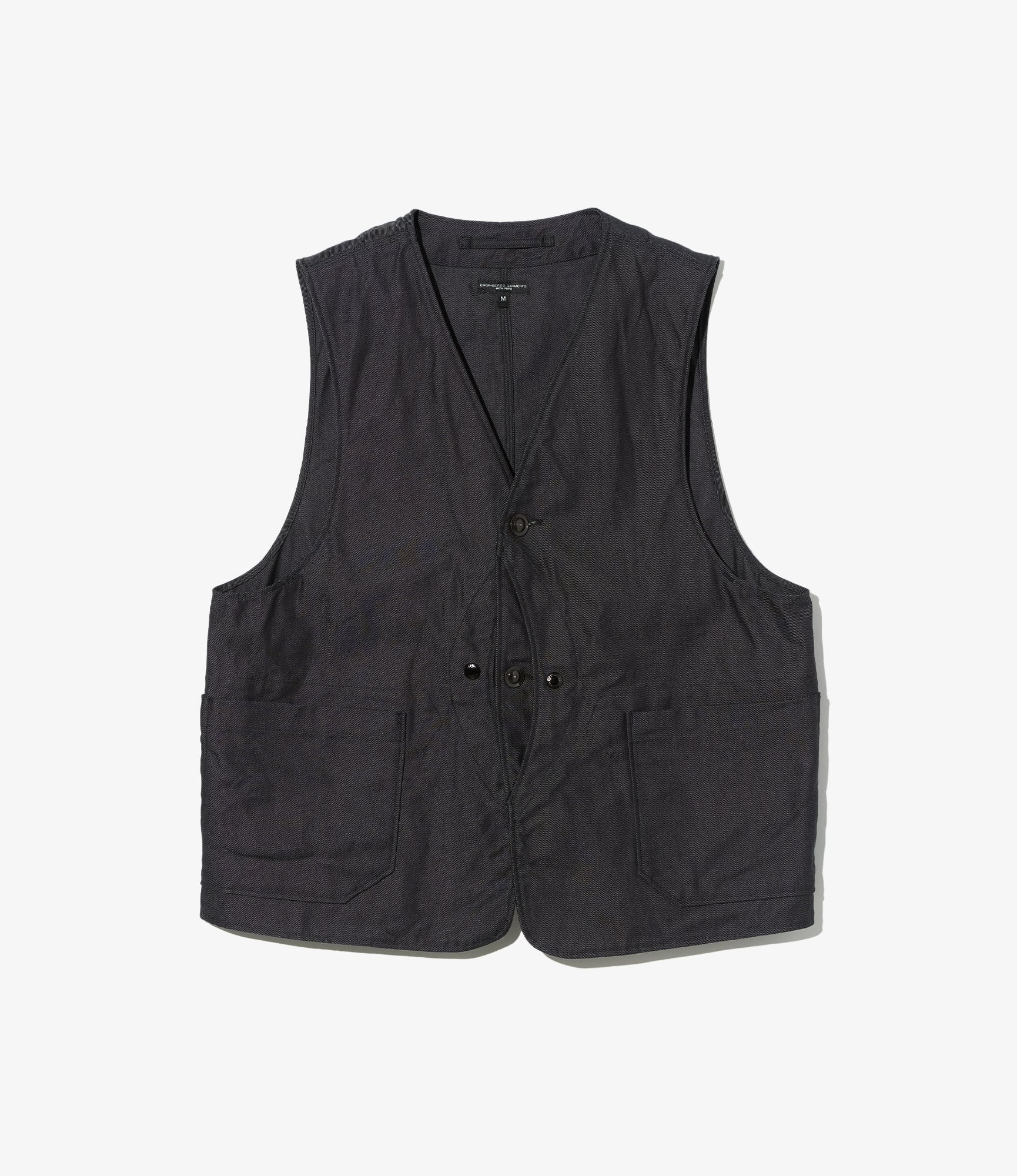 Upland Vest - Charcoal Cotton Heavy Twill