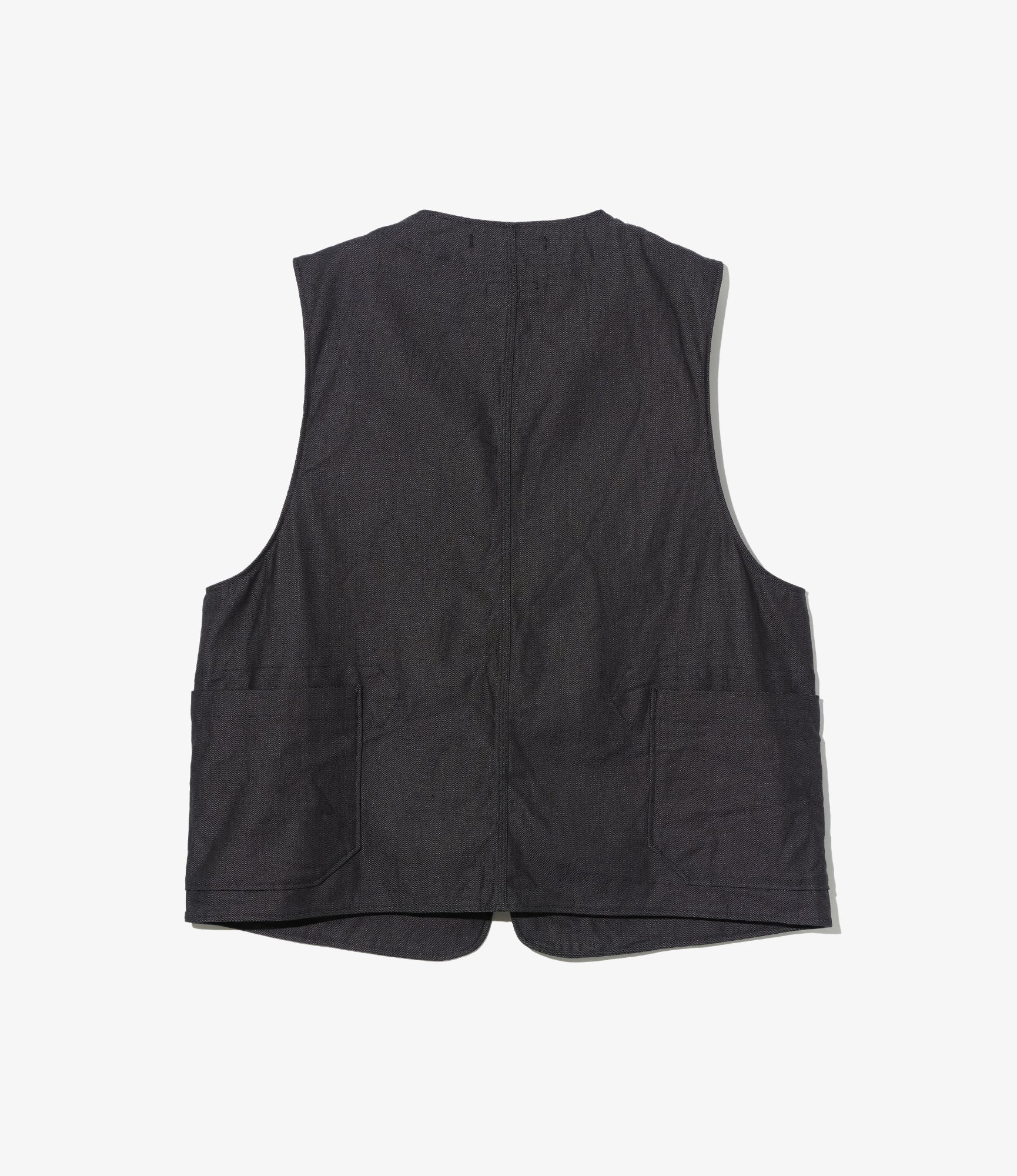 Upland Vest - Charcoal Cotton Heavy Twill