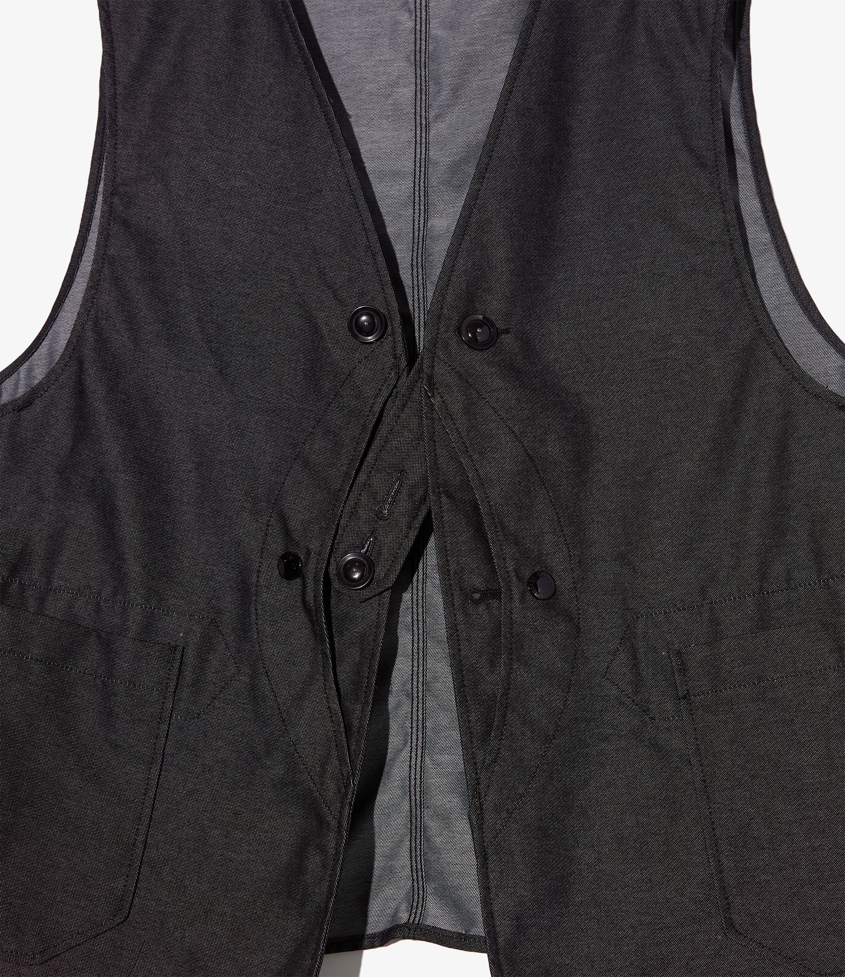 Upland Vest - Black CP Denim