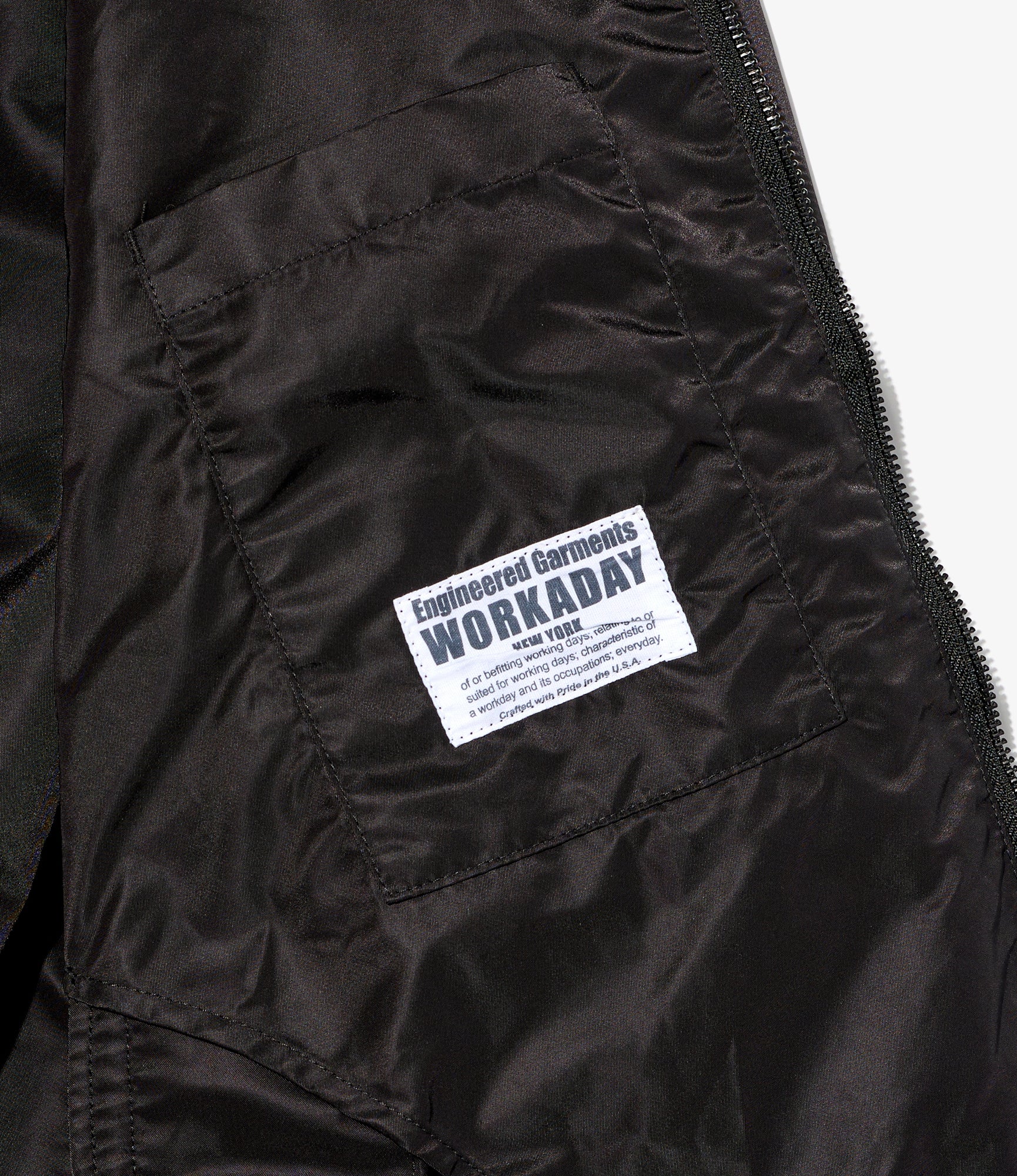 USNA Jacket - Black Flight Satin Nylon