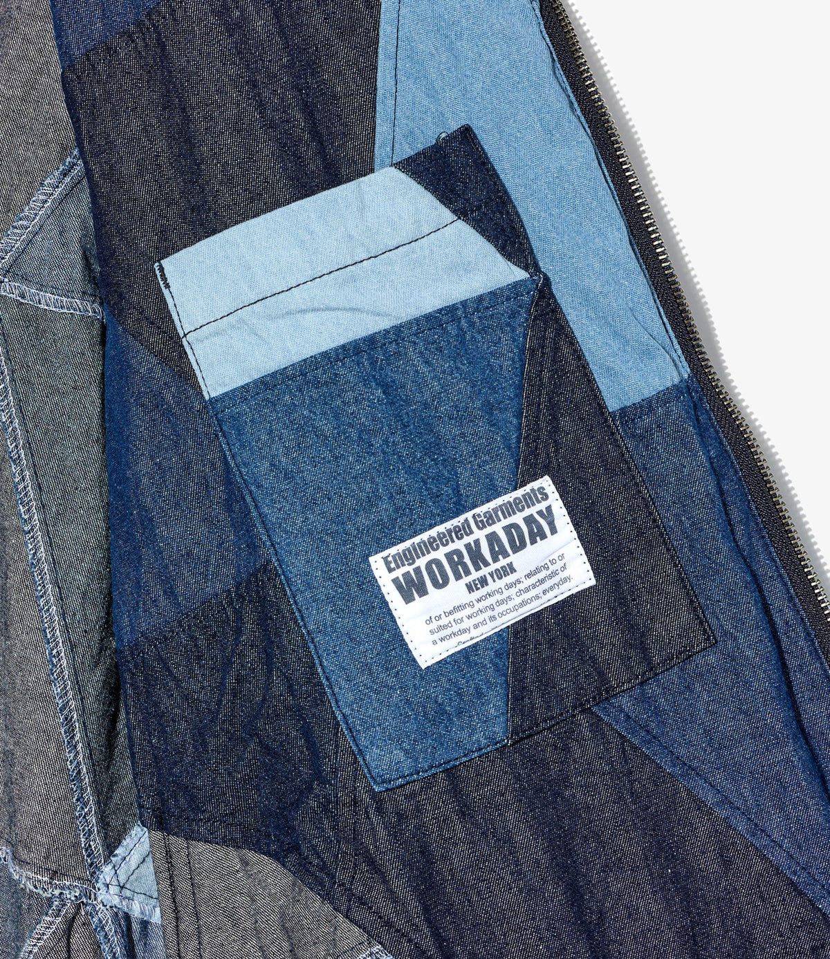 Engineered Garments Workaday - USNA Jacket - Indigo Denim Triangle ...