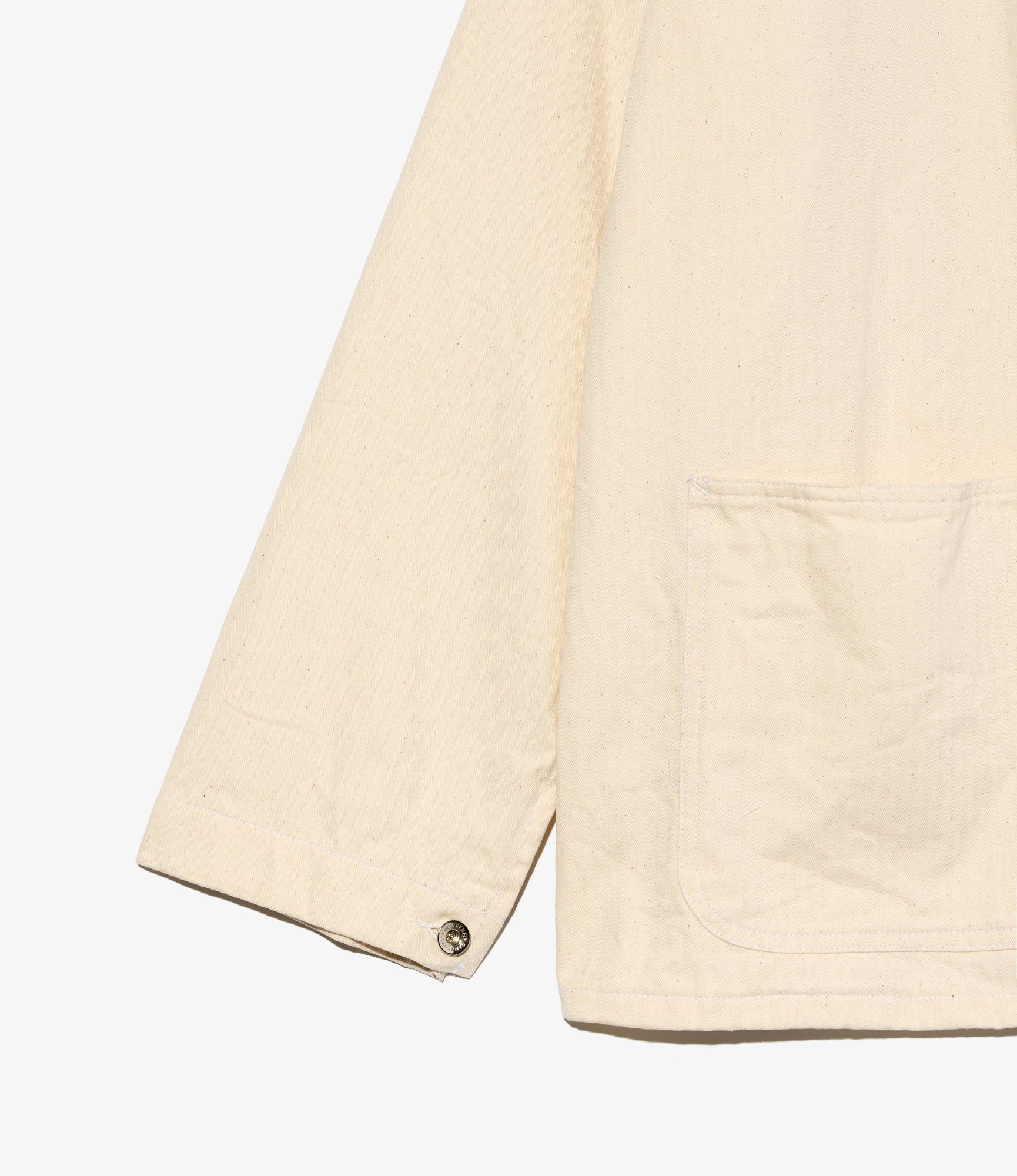 Utility Jacket - Natural 7oz Cotton HB Twill