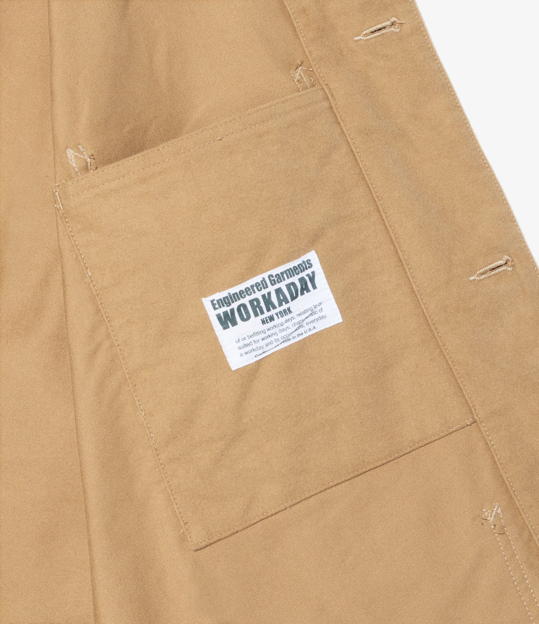 Utility Jacket - Camel Cotton Moleskin