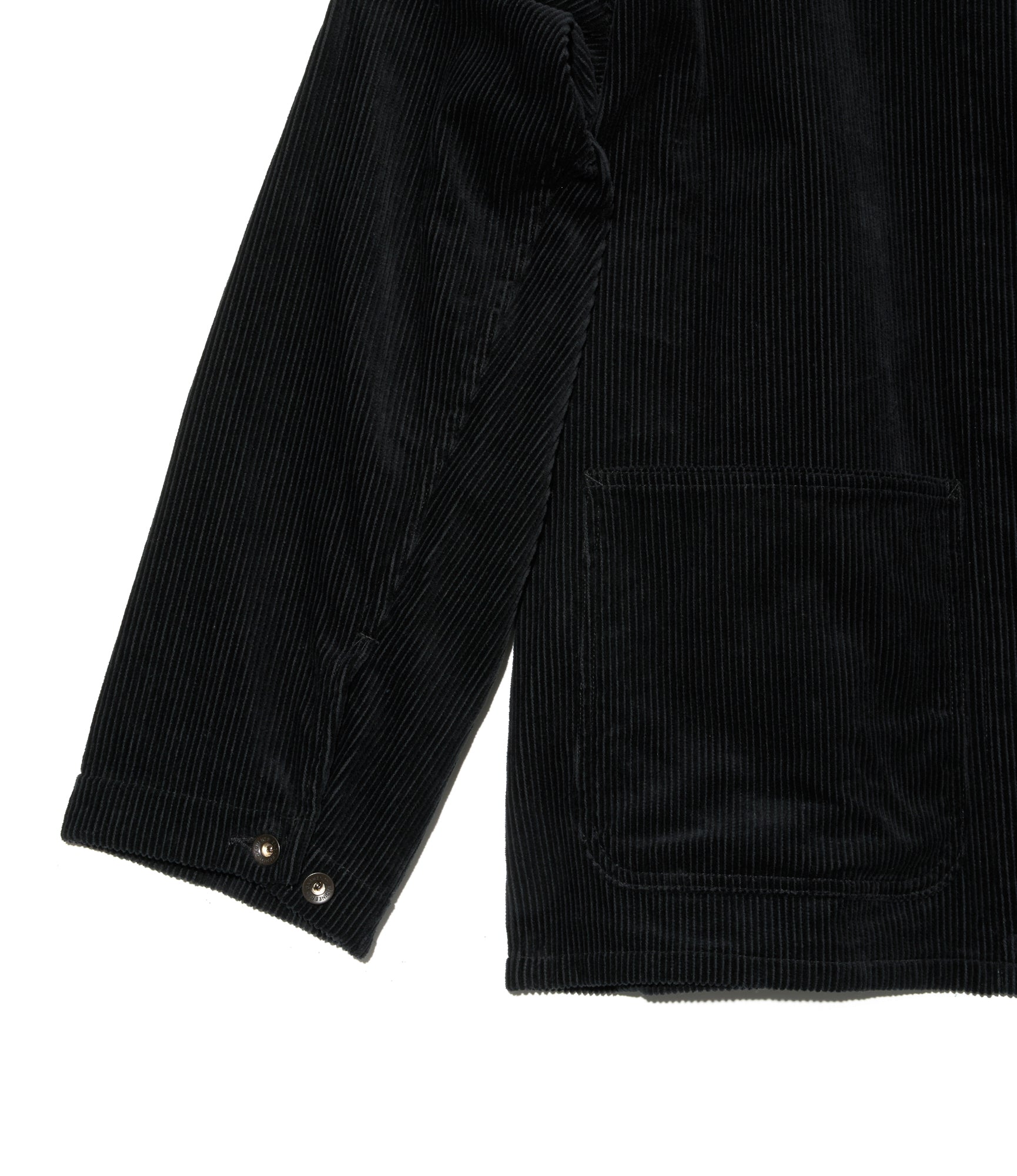 Utility Jacket - Black Cotton 8W Corduroy