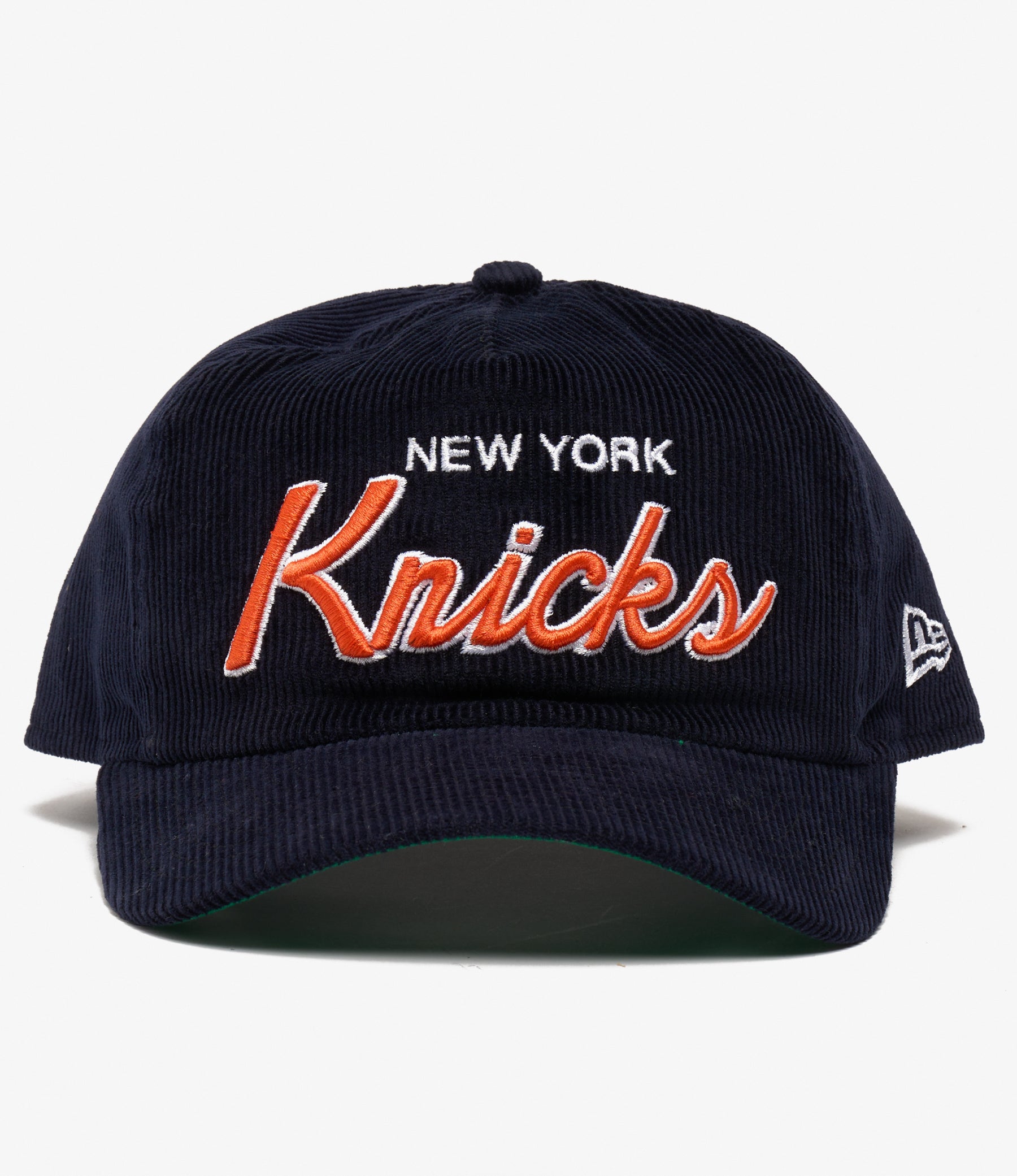 NNY x New Era - New York Knicks 19Twenty Curved Snapback - Dk. Navy Corduroy Script