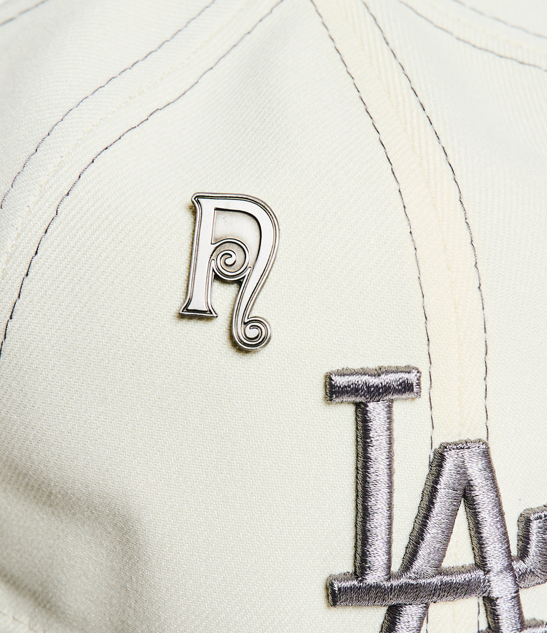 NLA x New Era-  Dodgers - Retro Crown 9Fifty Snapback- Grey / Chrome White