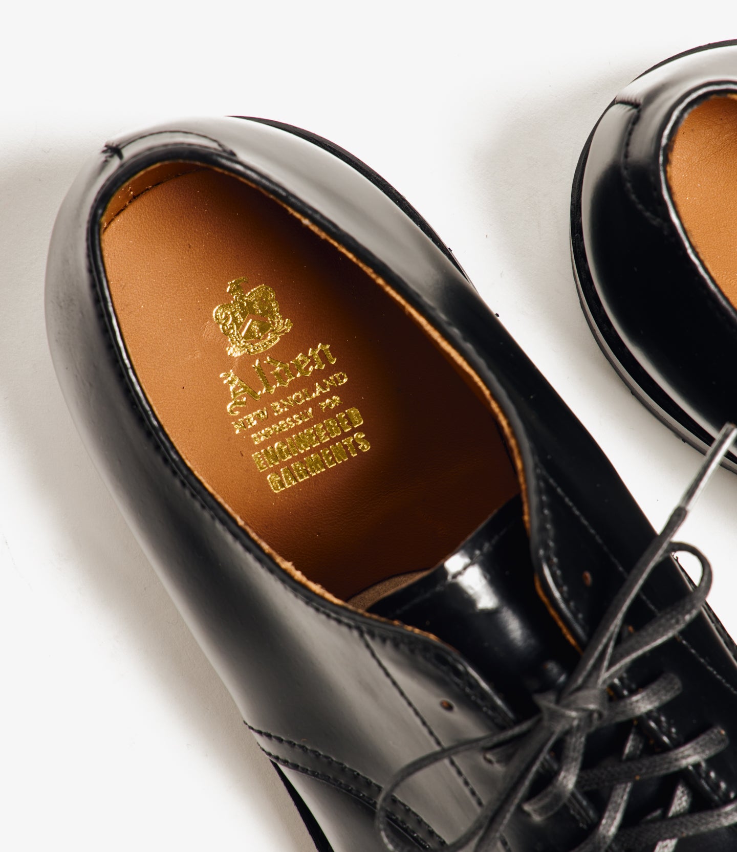 Engineered Garments x Alden - Indy Oxford - Black Cordovan w/Commando Sole