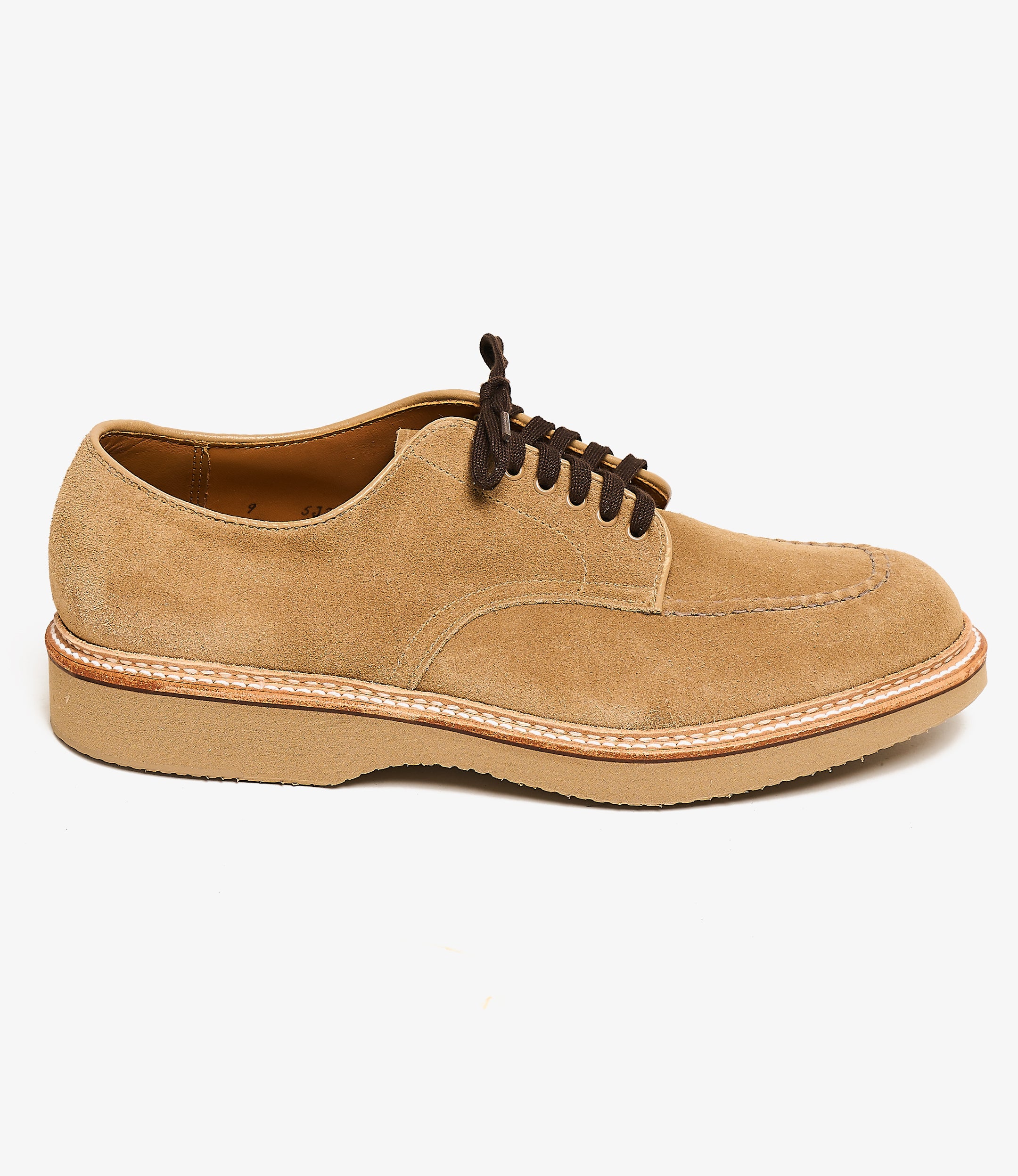 Engineered Garments x Alden - Indy Oxford - Tan Suede w/Goodyear Sole