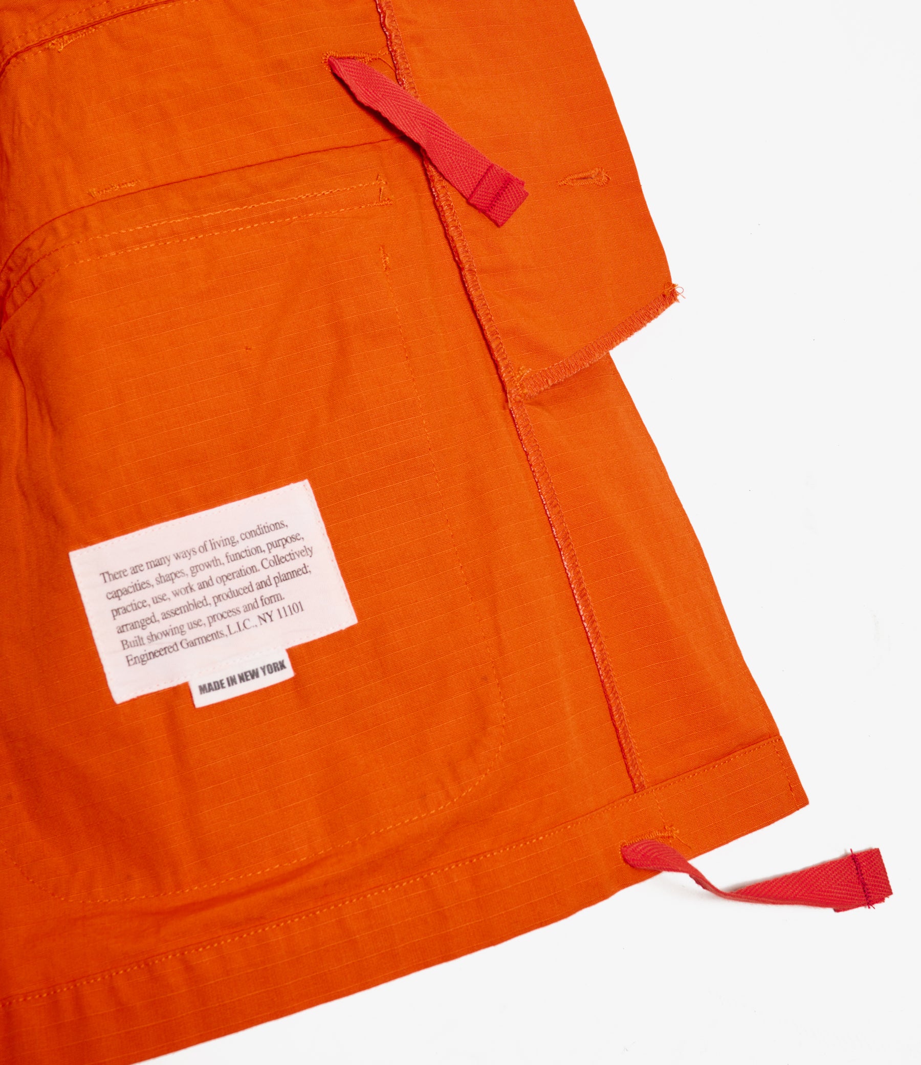 EGxBeams+ | Pradio Jacket | Orange Cotton Ripstop