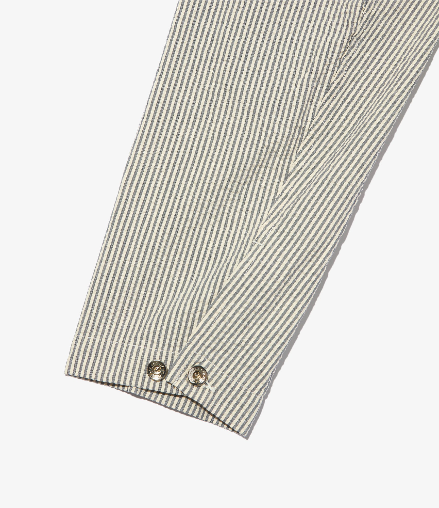 Utility Jacket - Navy/Natural Cotton Seersucker