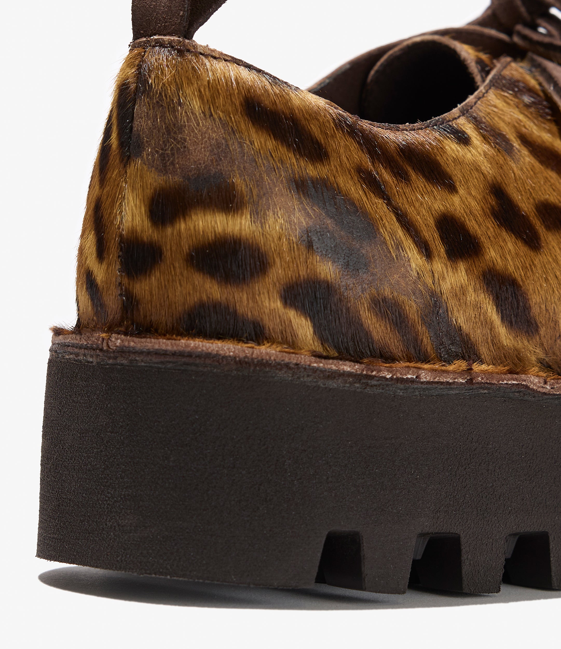 Engineered Garments x Clarks - Desert Khan - Leopard Print Pony Hair