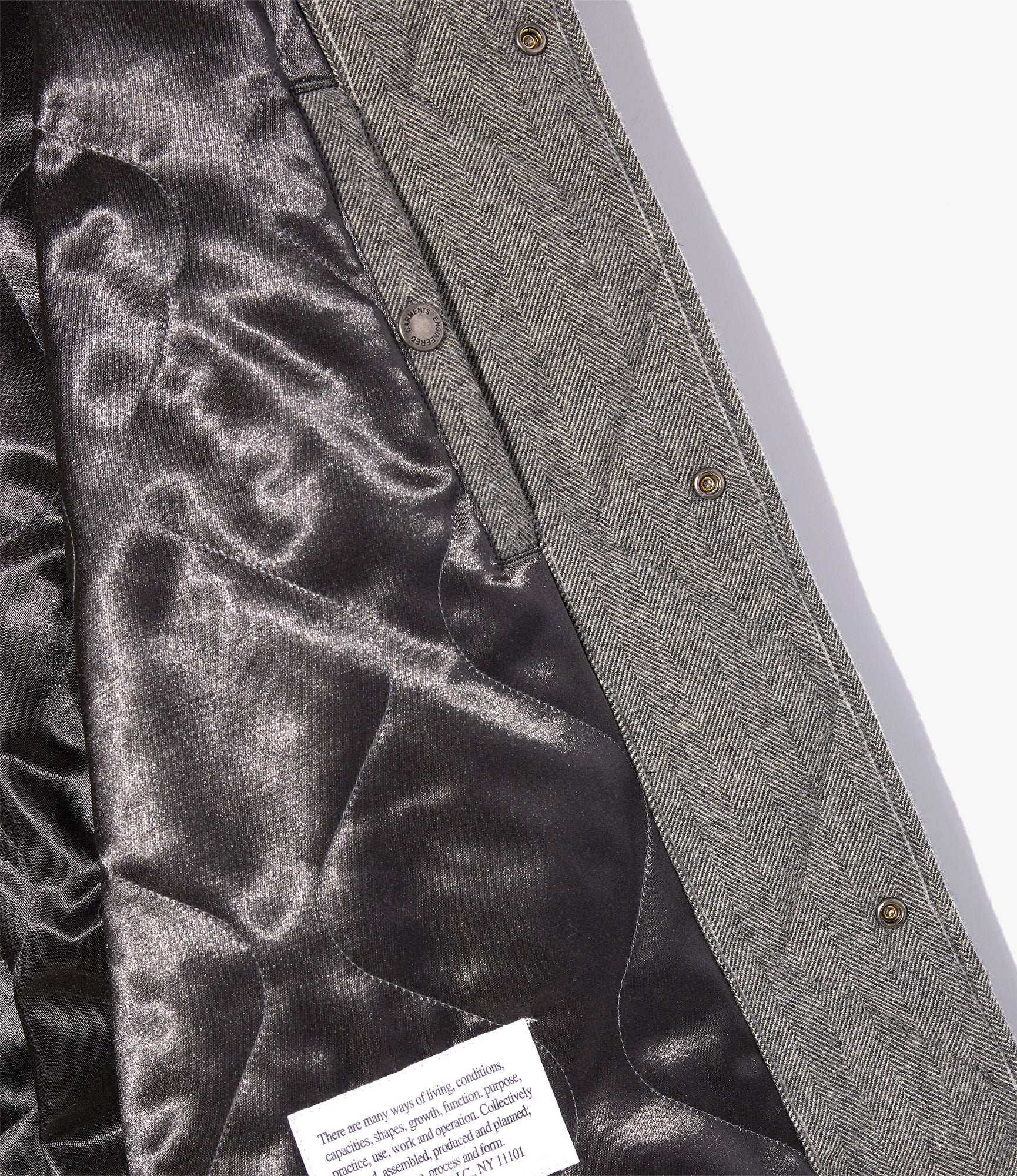 Wind Breaker - Lt. Grey Wool Striped HB