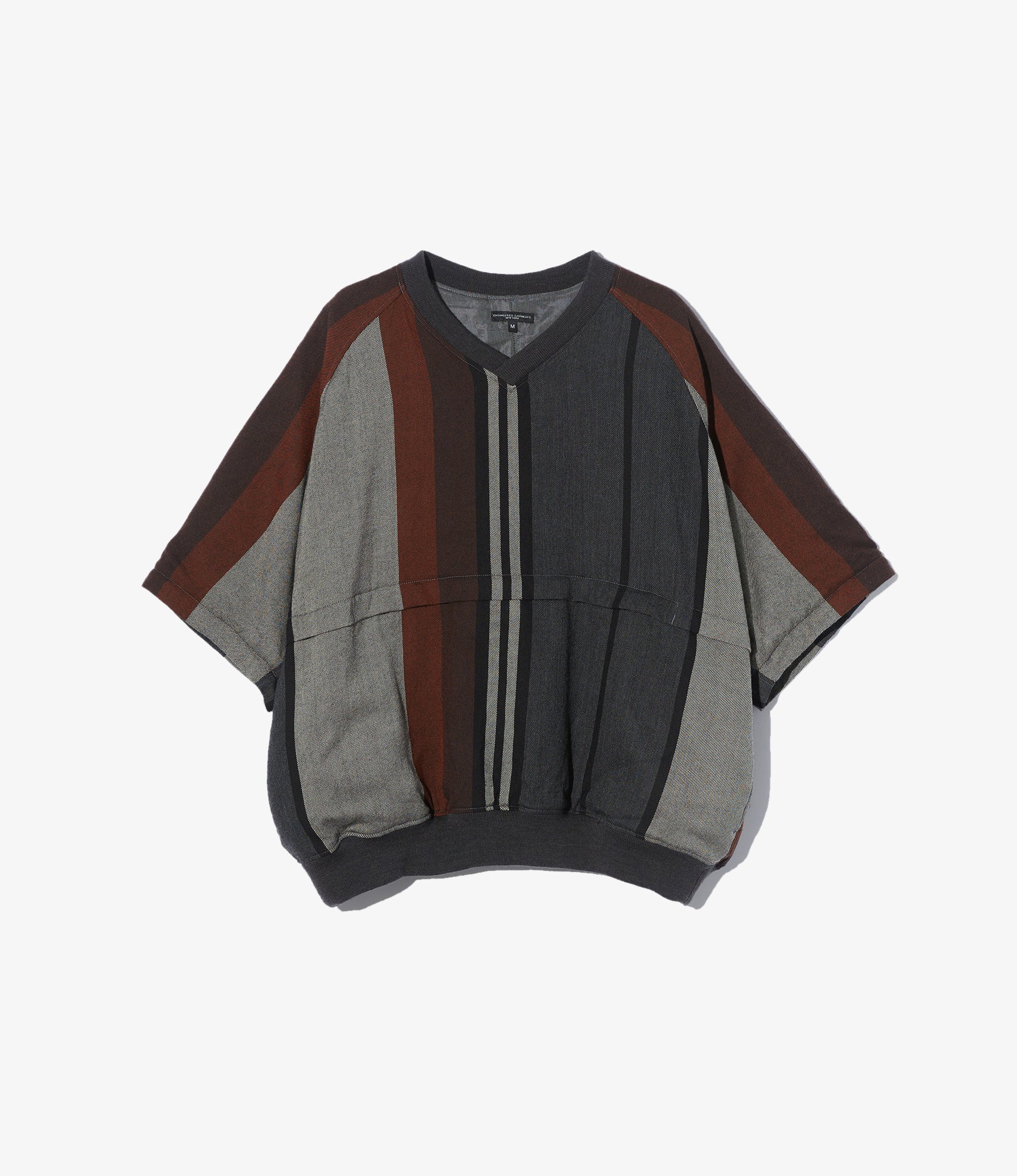 Wind Pull - Multi Color Wide Stripe Worsted Wool