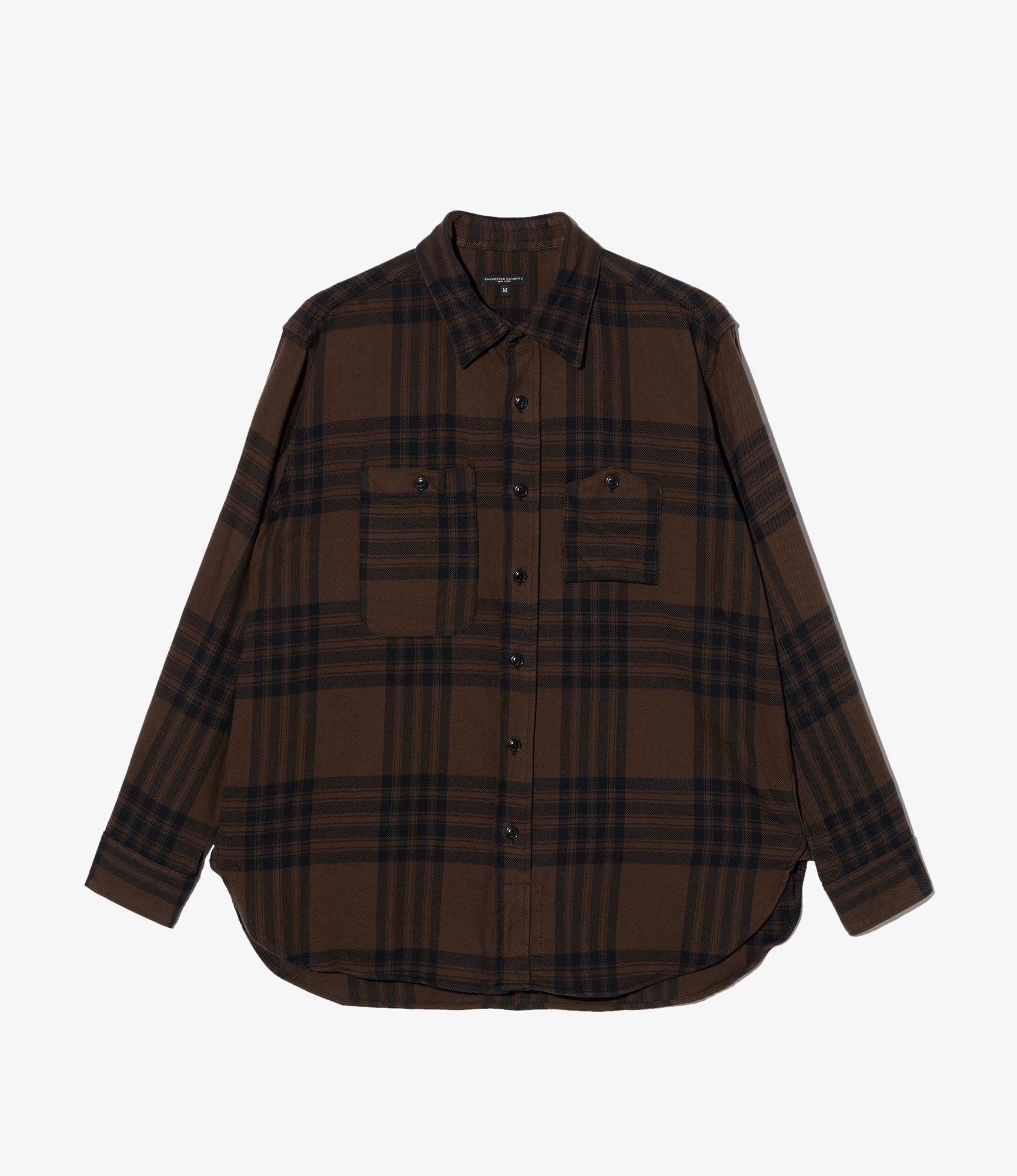 Work Shirt - Brown/Black Cotton Flannel Plaid