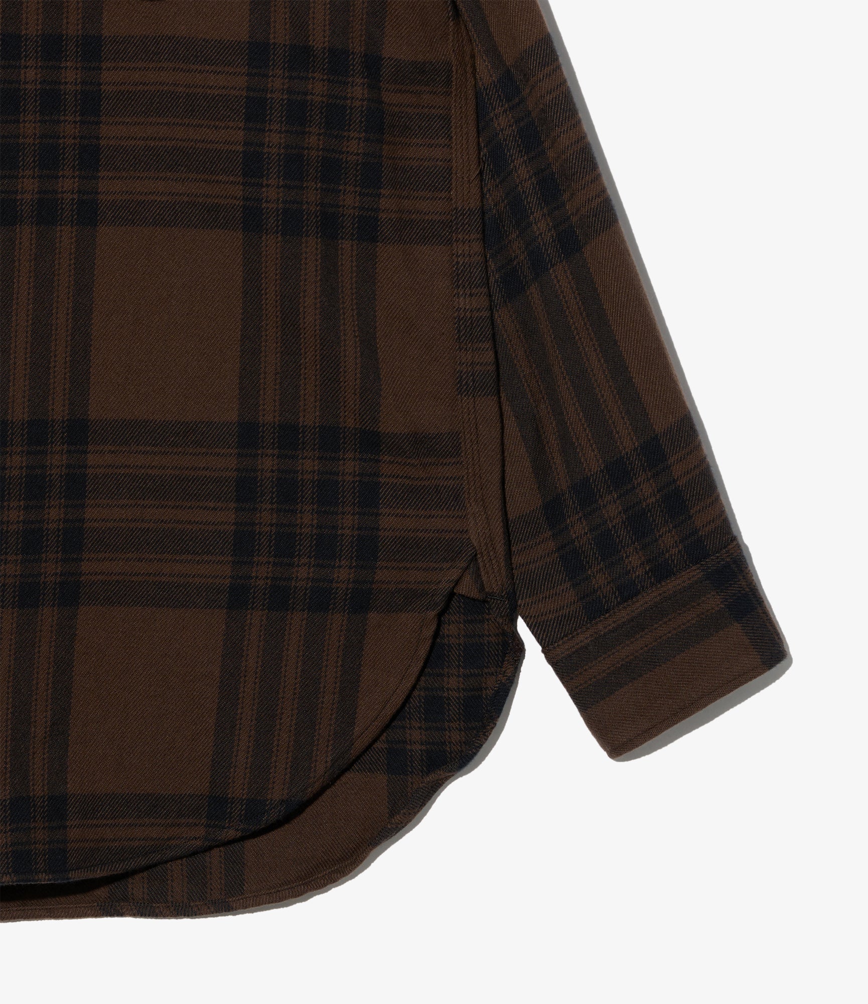 Work Shirt - Brown/Black Cotton Flannel Plaid
