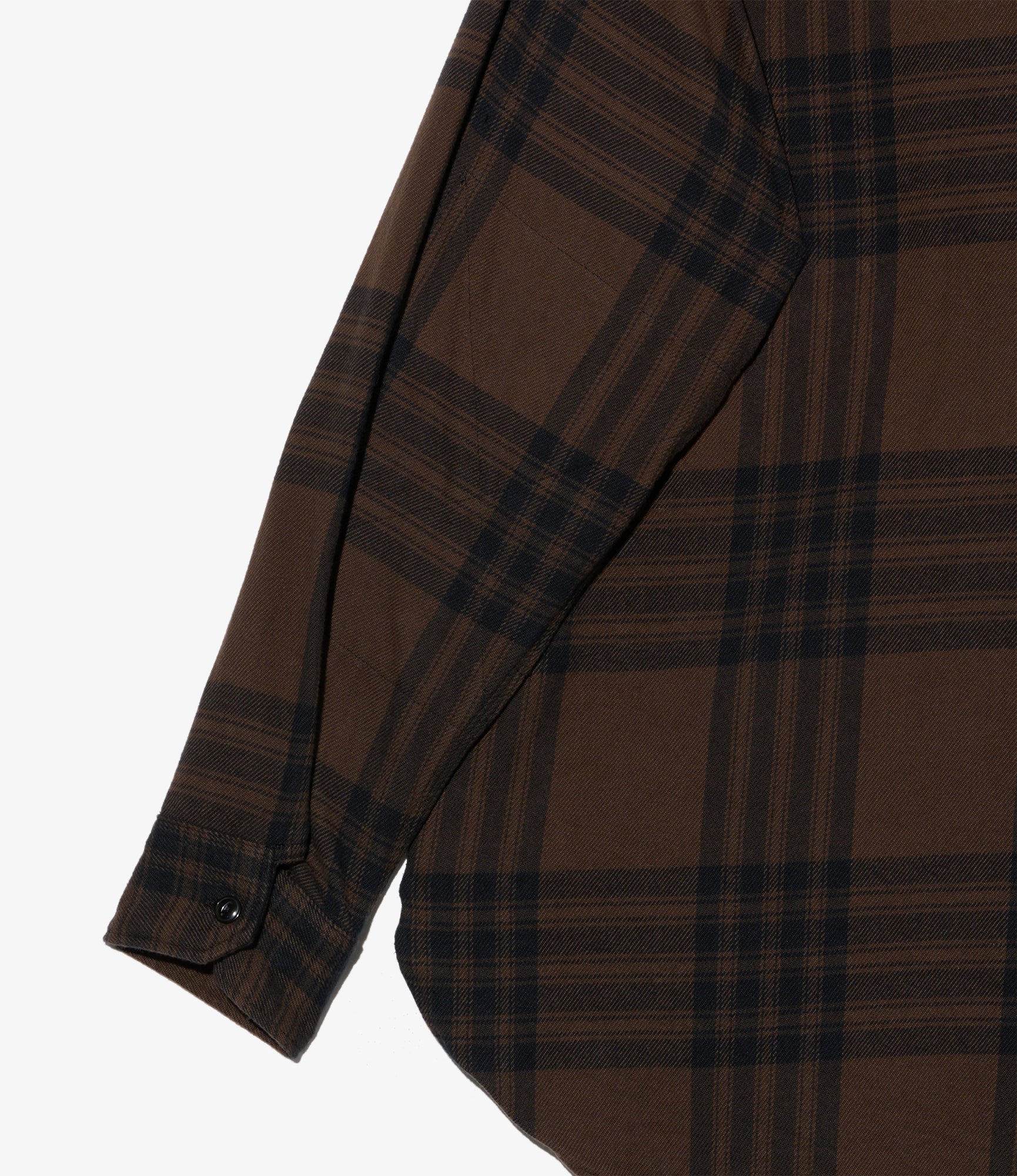 Work Shirt - Brown/Black Cotton Flannel Plaid