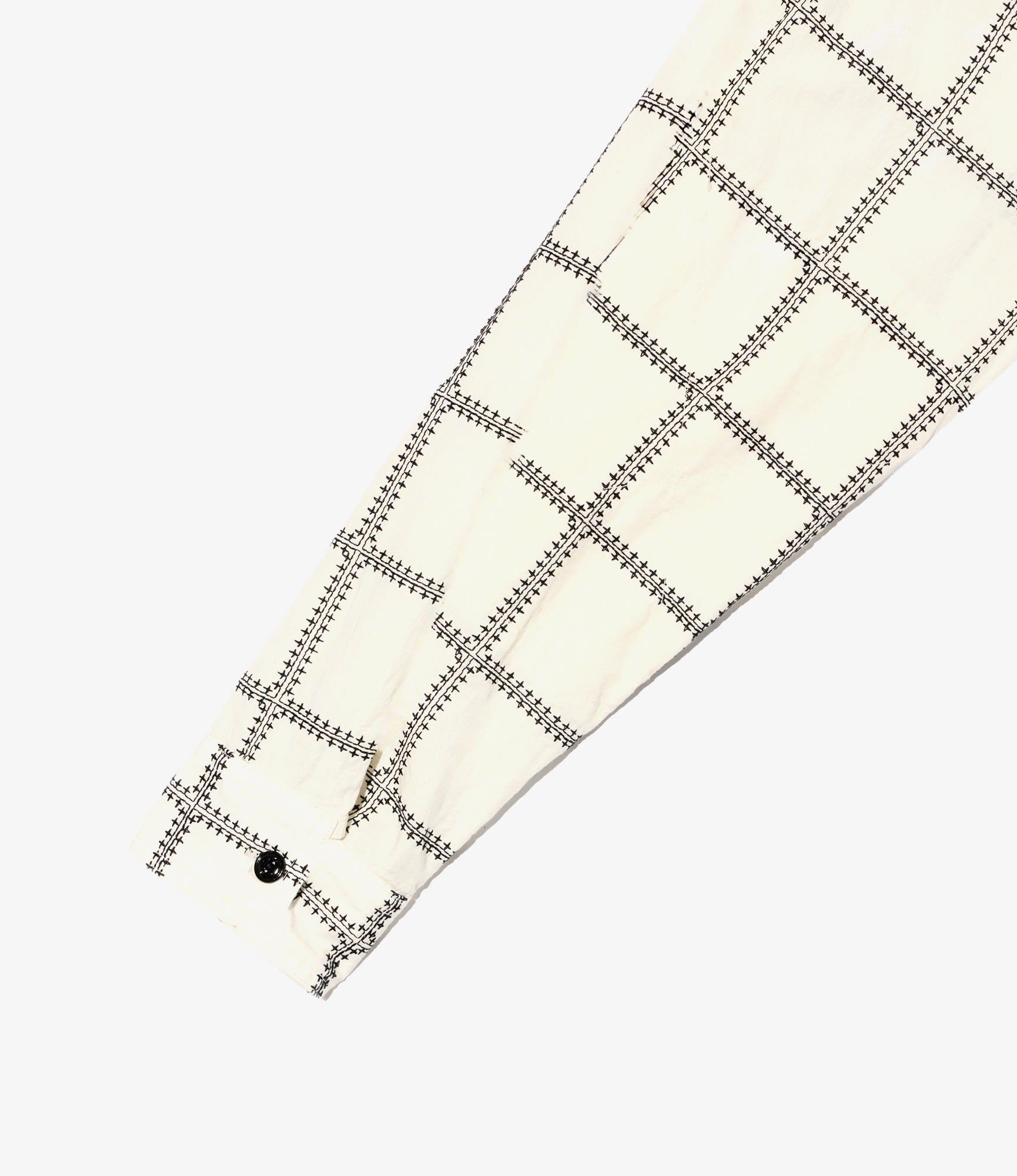 Work Shirt - White/Black CP Square Embroidery