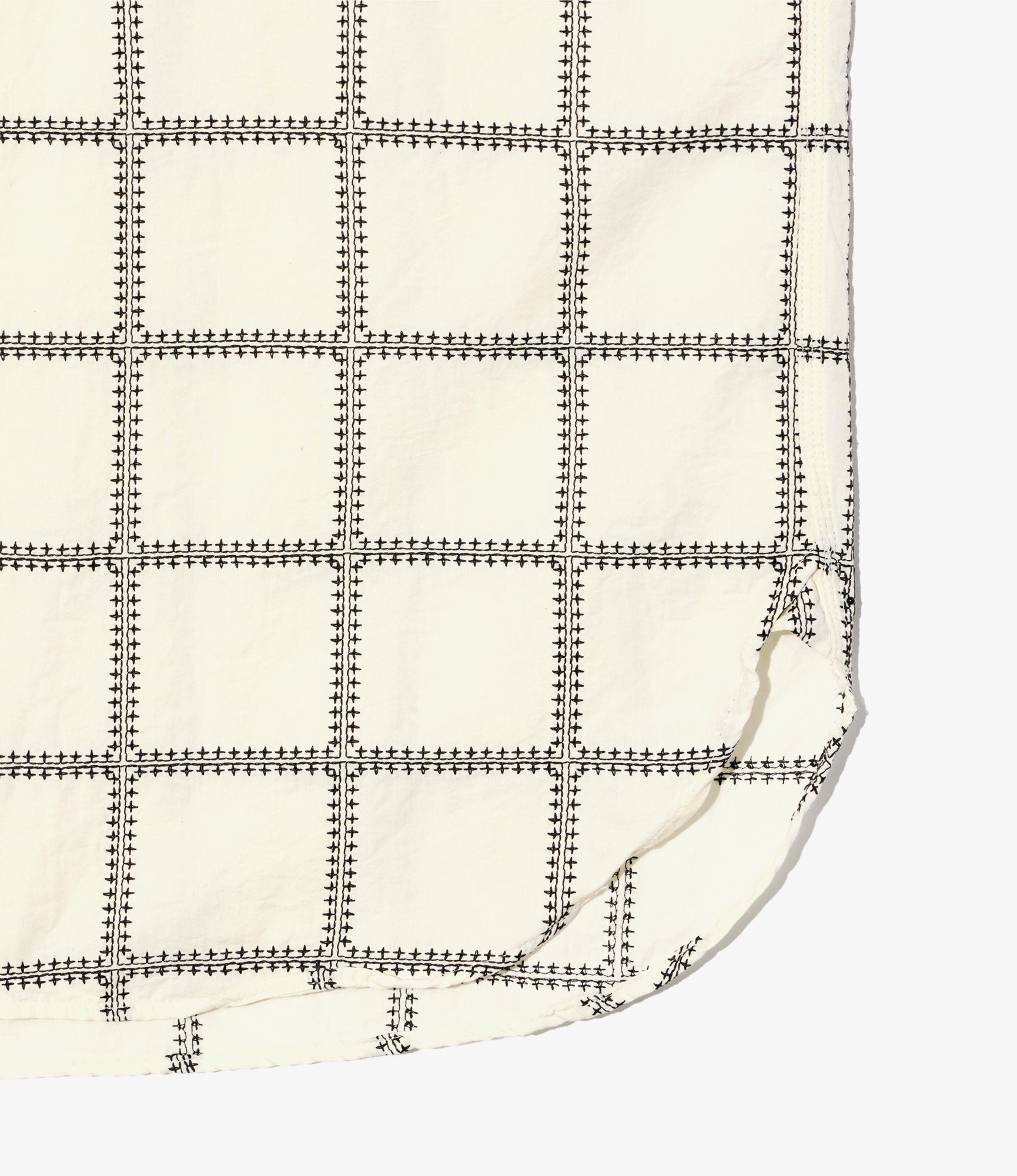 Work Shirt - White/Black CP Square Embroidery