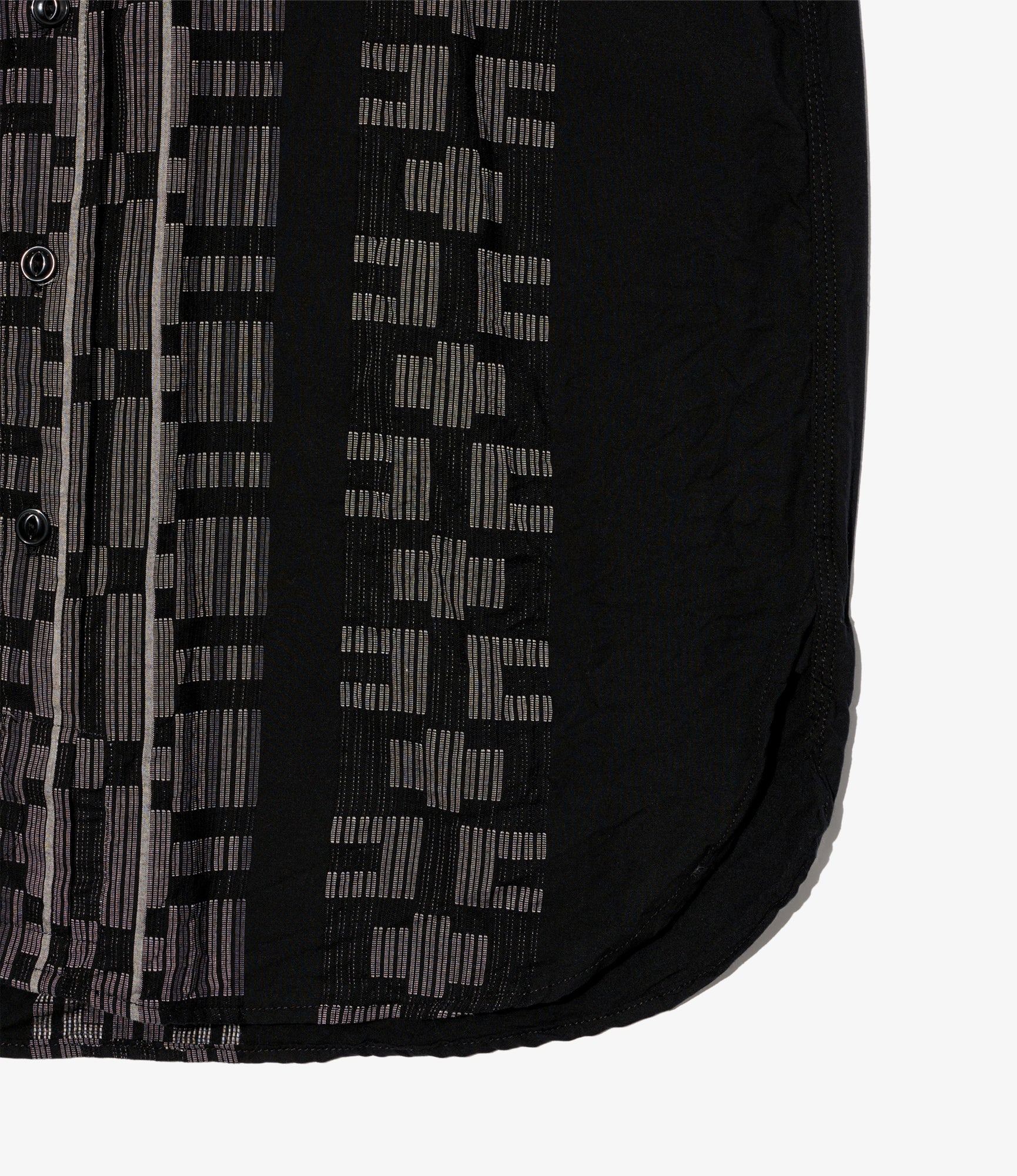 Work Shirt - Black/Grey Multi Pattern Stripe Jq.
