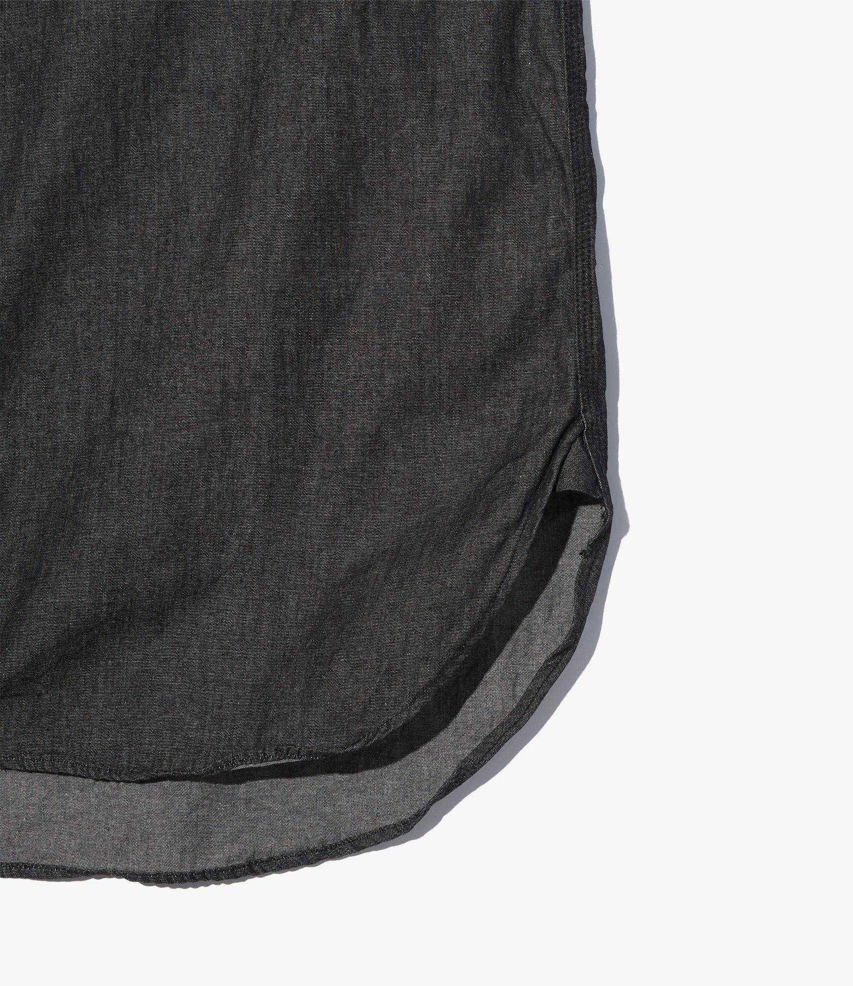 Work Shirt - Black Cotton Denim Shirting