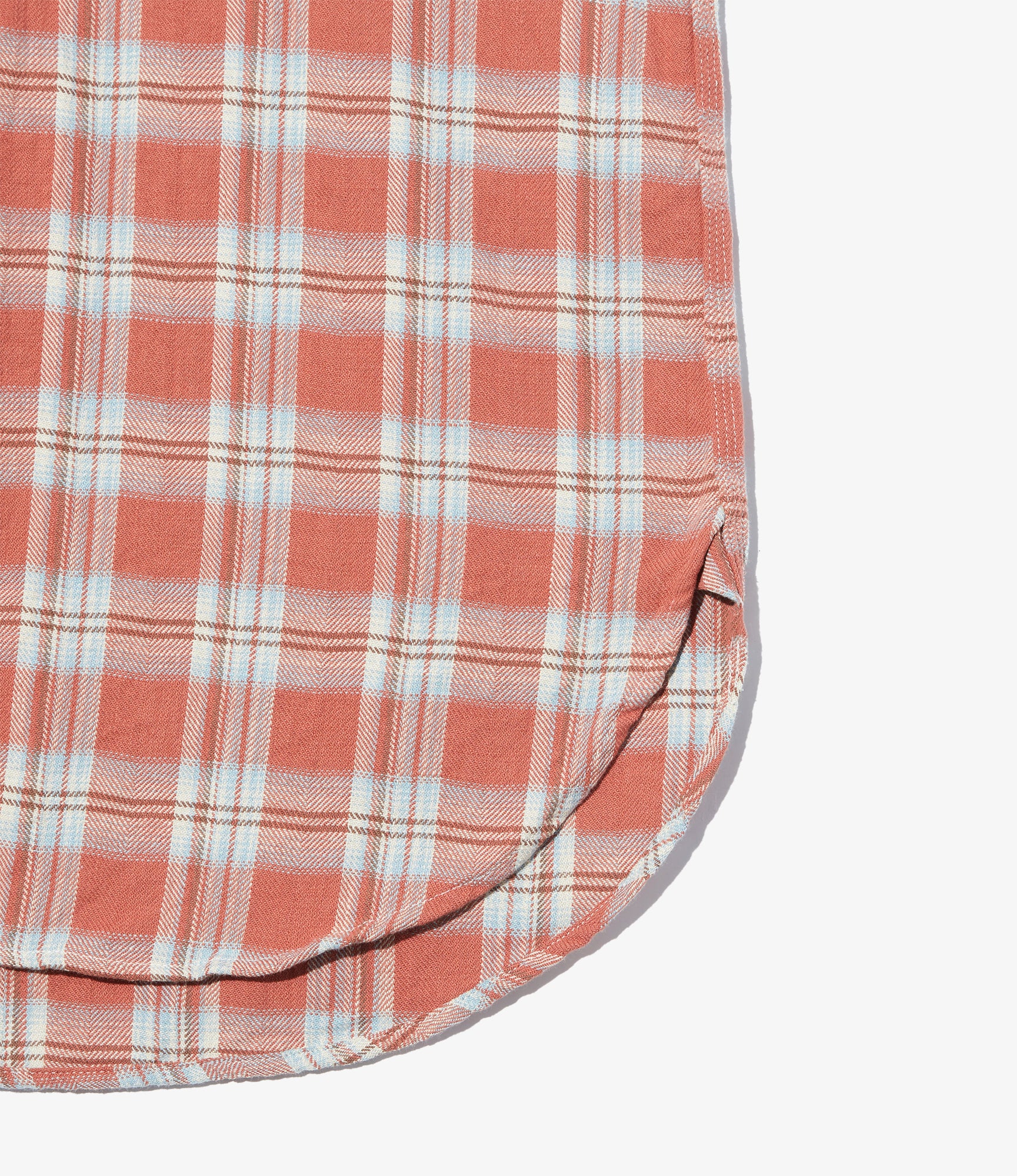 Work Shirt - Pink Cotton Plaid Jq.