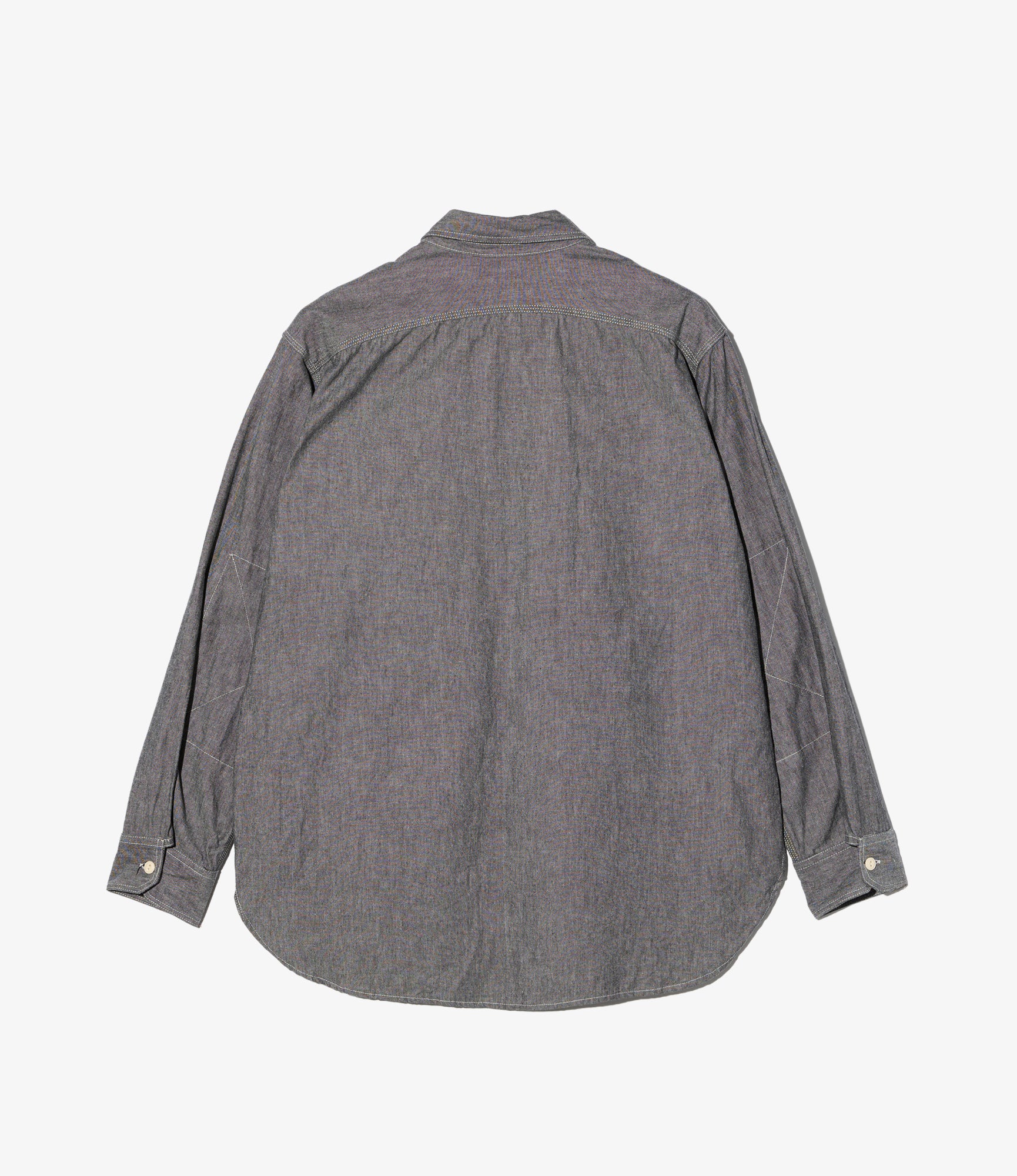 Work Shirt - Grey Cotton Chambray