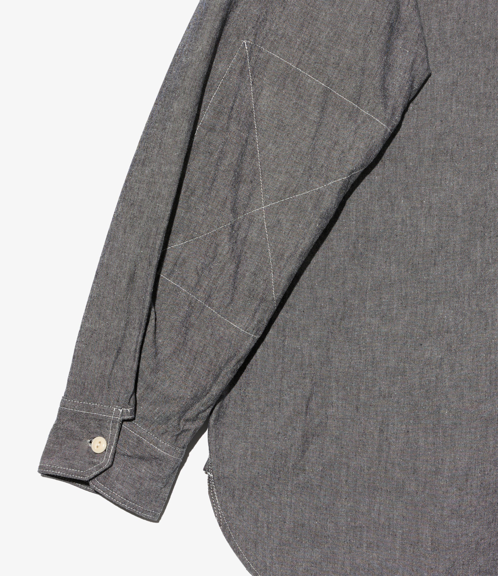 Work Shirt - Grey Cotton Chambray