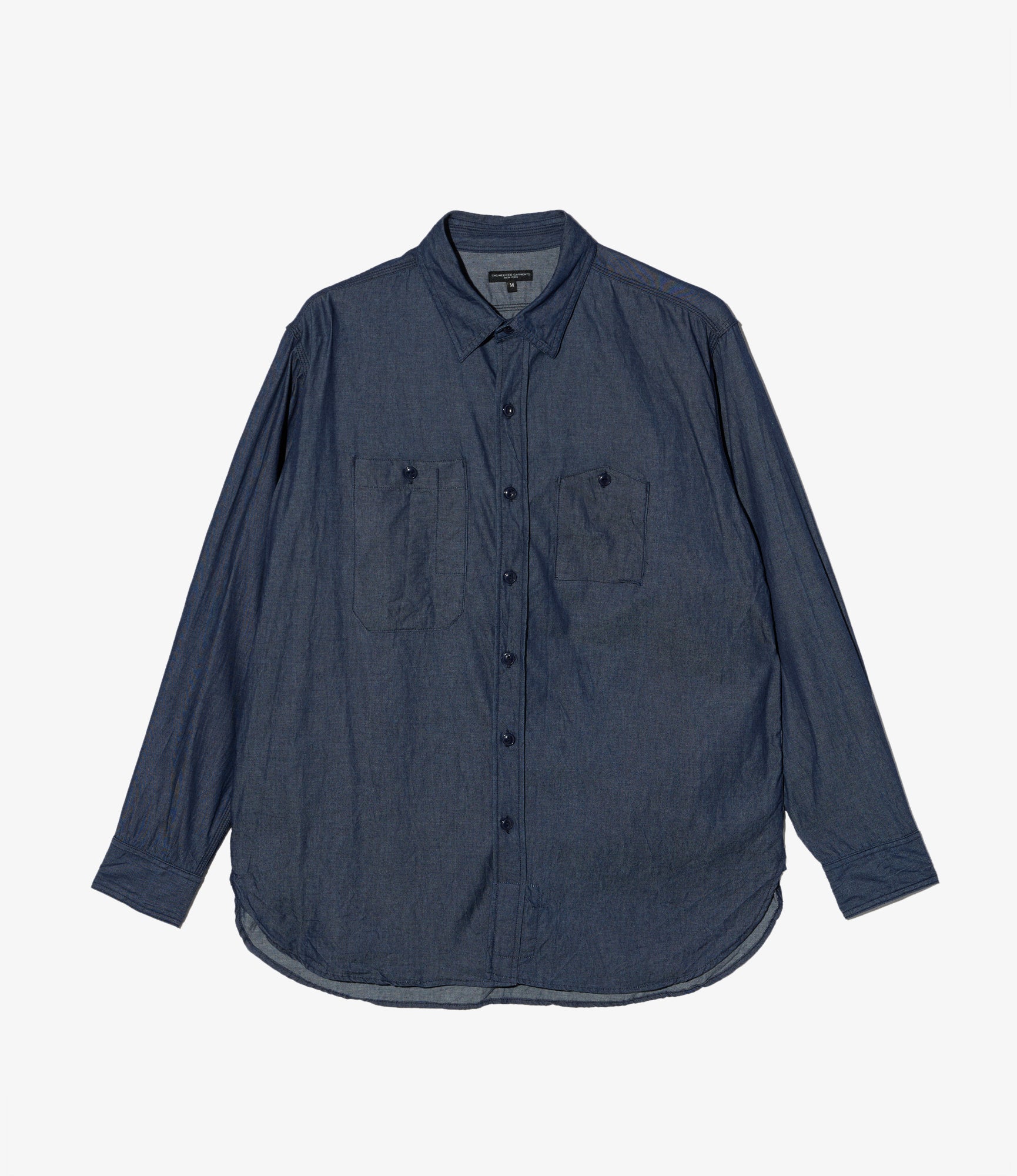 Work Shirt - Indigo Cotton Denim Shirting