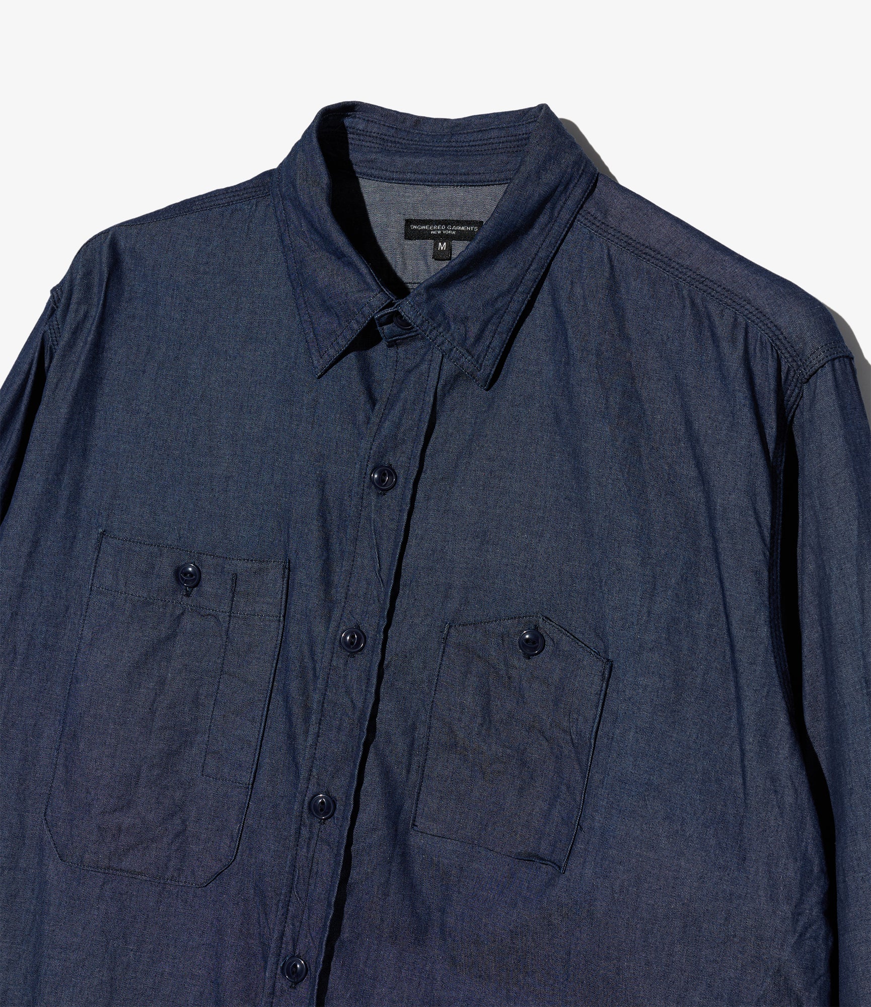 Work Shirt - Indigo Cotton Denim Shirting