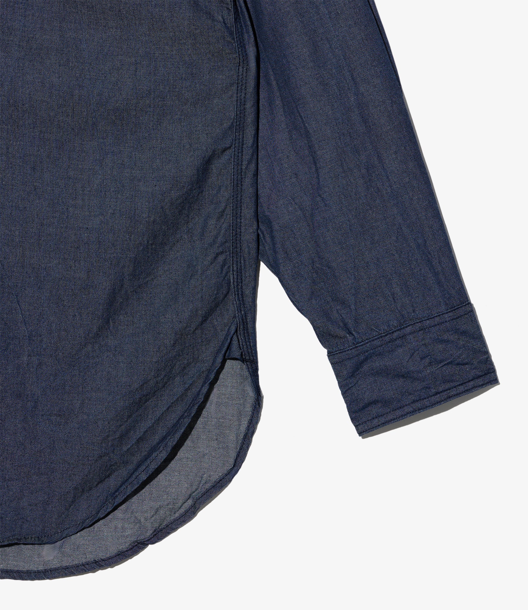 Work Shirt - Indigo Cotton Denim Shirting