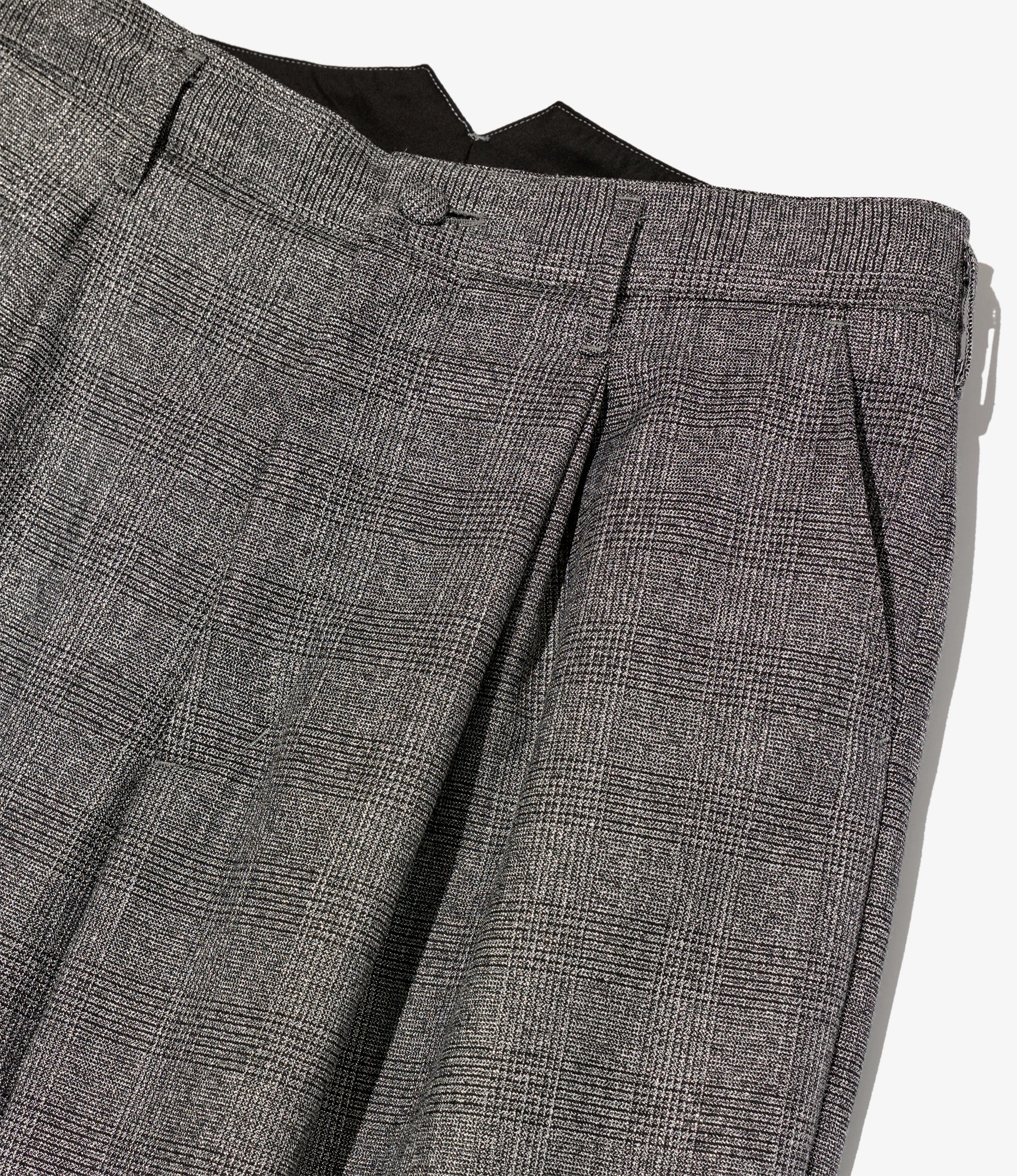 WP 3/4 Pant - Dk. Grey Polyester Lurex Glen Plaid