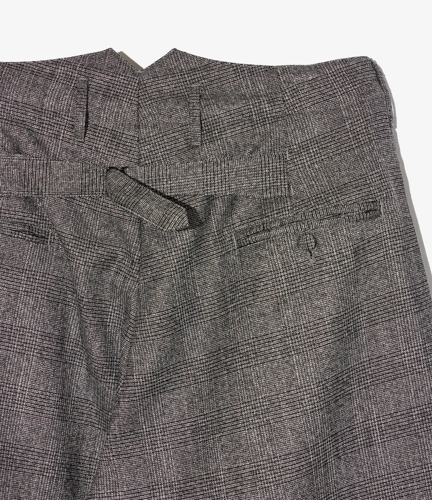 WP 3/4 Pant - Dk. Grey Polyester Lurex Glen Plaid
