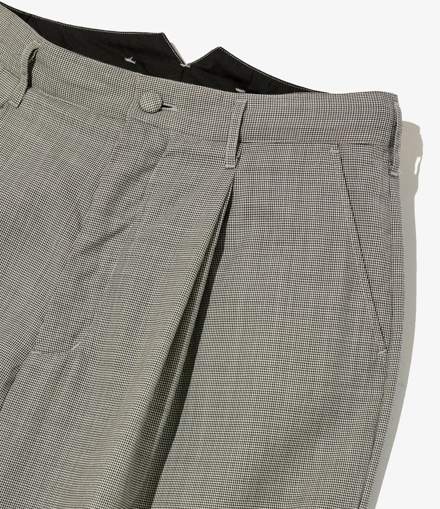 WP 3/4 Pant - Grey Micro Houndstooth Tropical Wool