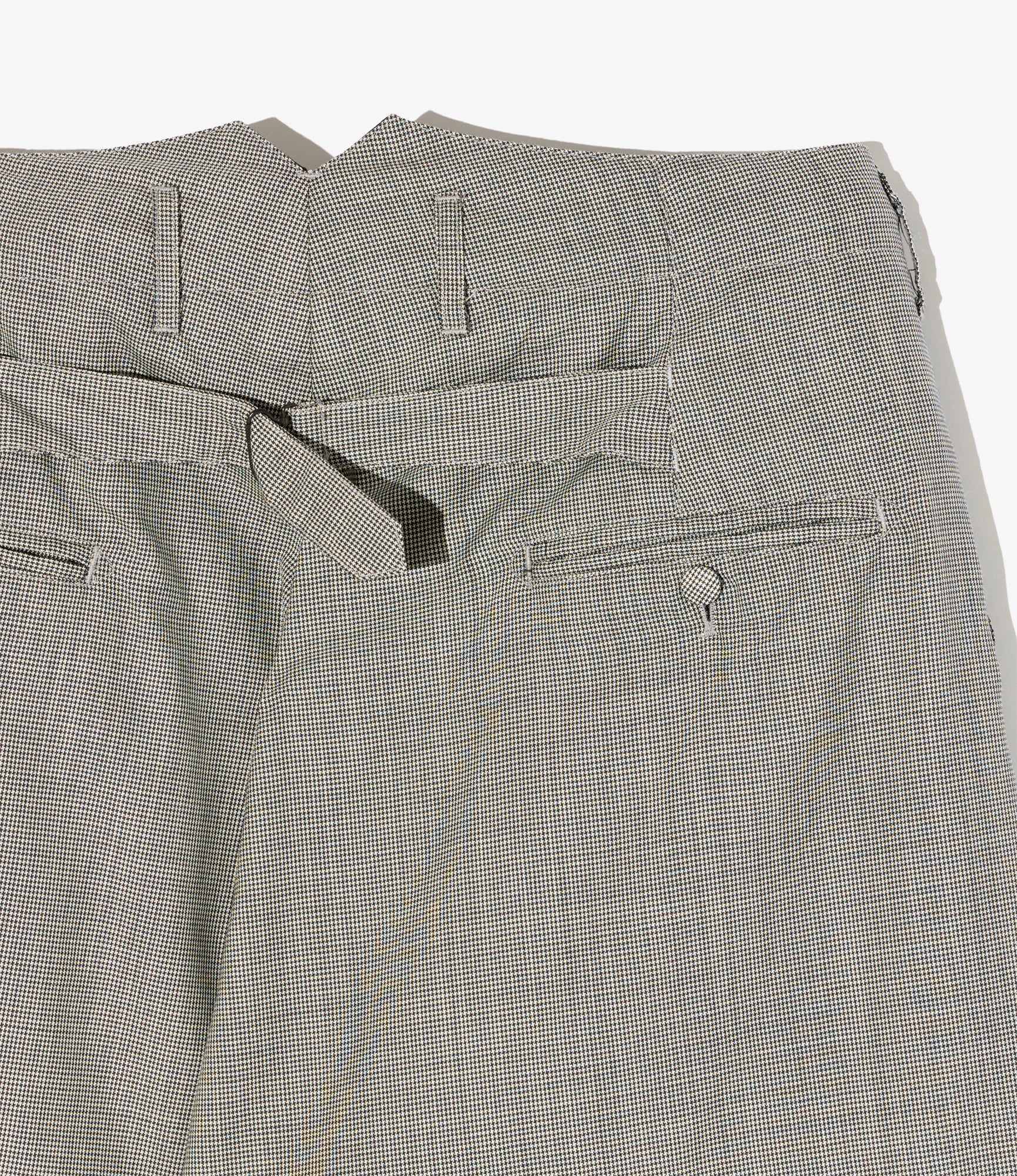 WP 3/4 Pant - Grey Micro Houndstooth Tropical Wool