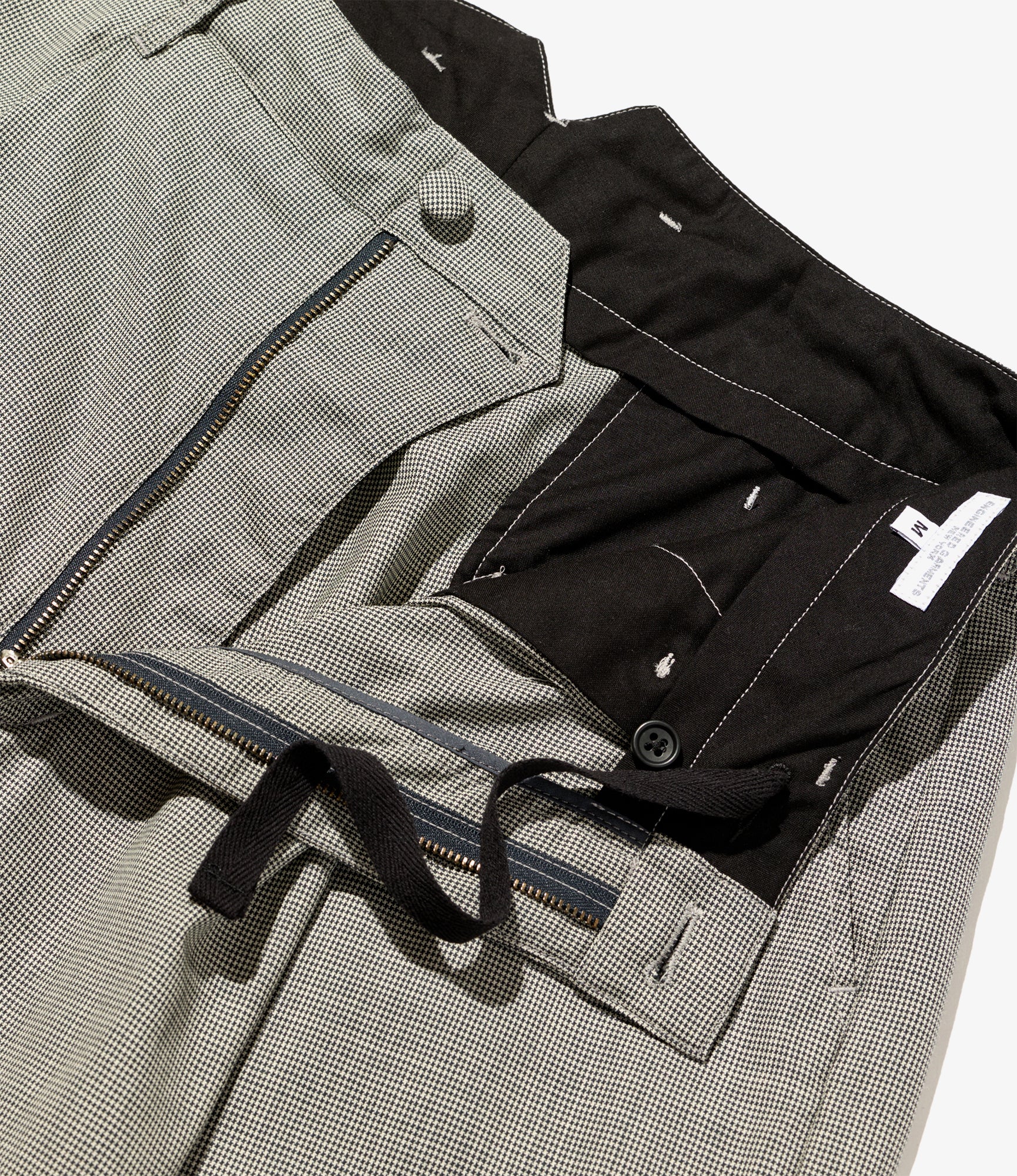 WP 3/4 Pant - Grey Micro Houndstooth Tropical Wool